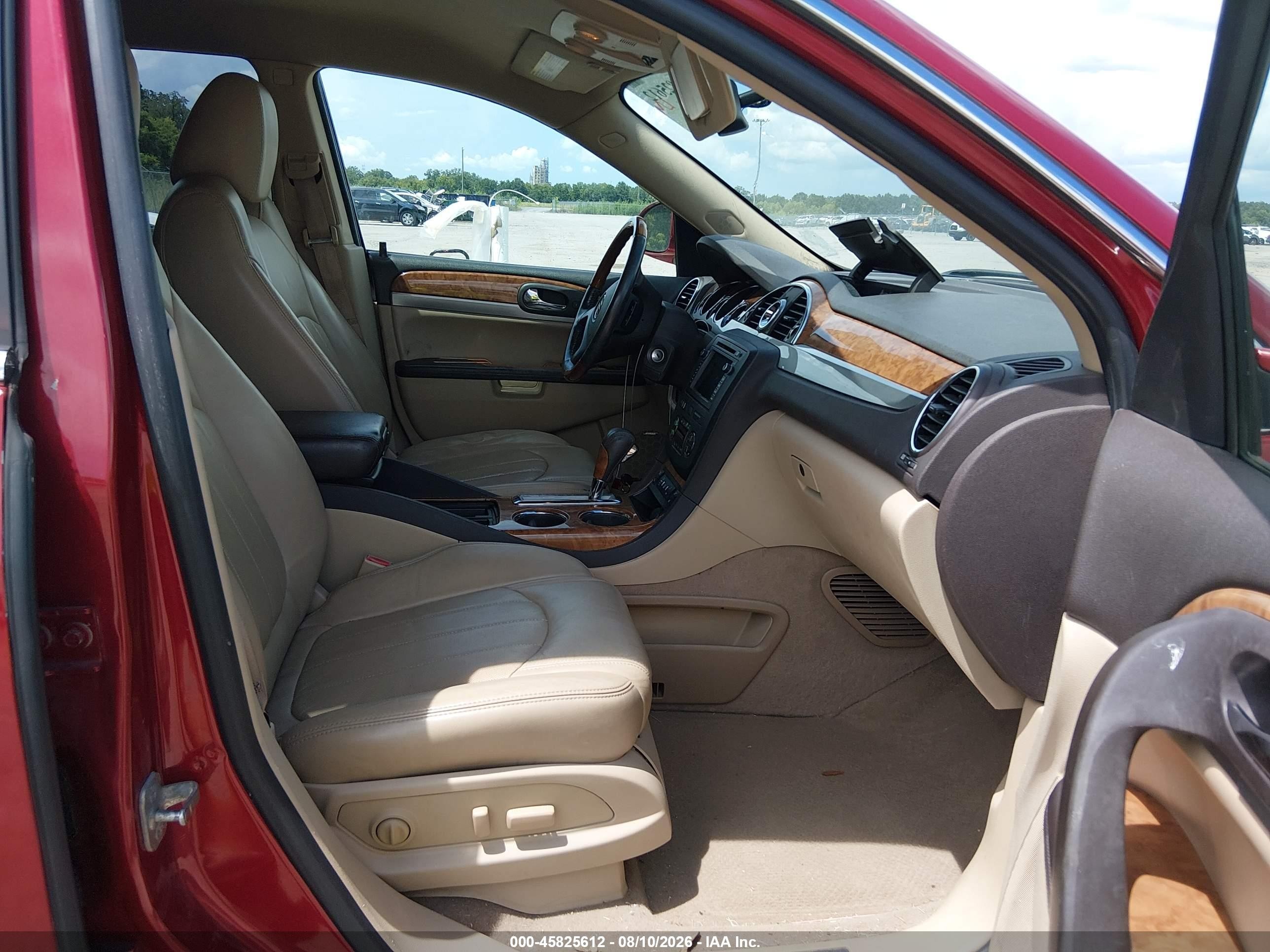 2012 Buick Enclave Leather Красный vin: 5GAKRCED6CJ357341