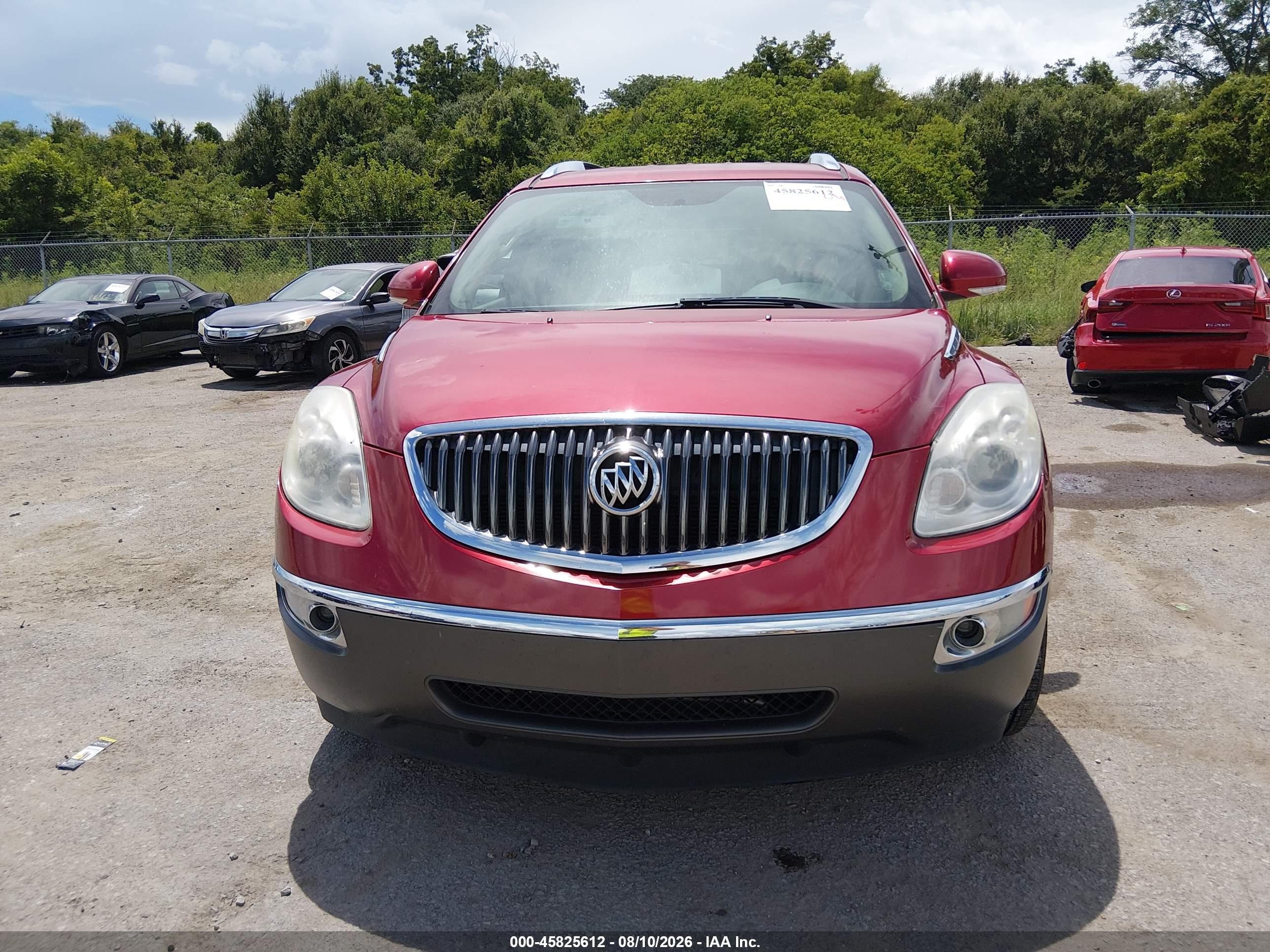 2012 Buick Enclave Leather Красный vin: 5GAKRCED6CJ357341