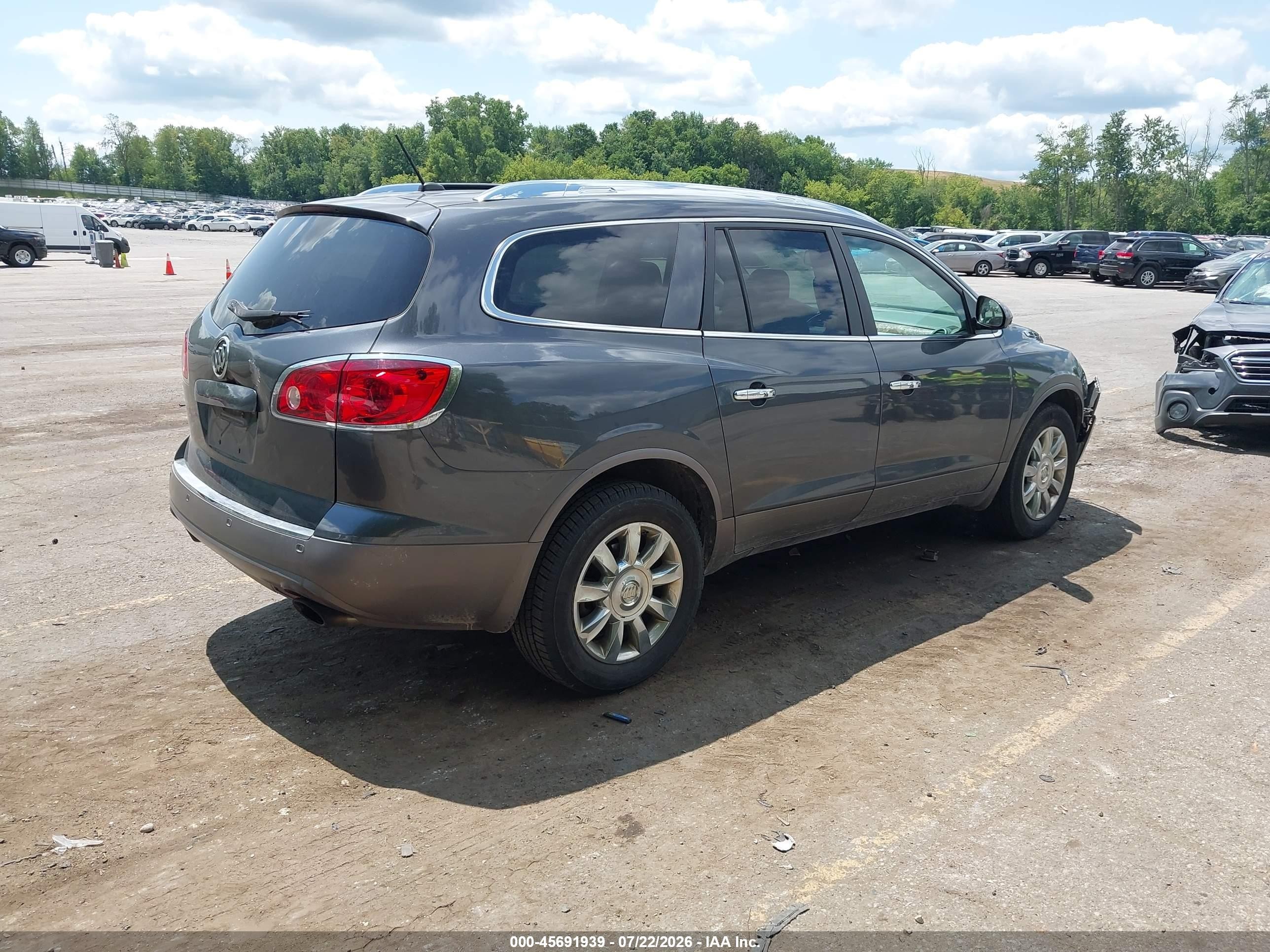 2012 Buick Enclave Leather Серый vin: 5GAKRCED6CJ361650