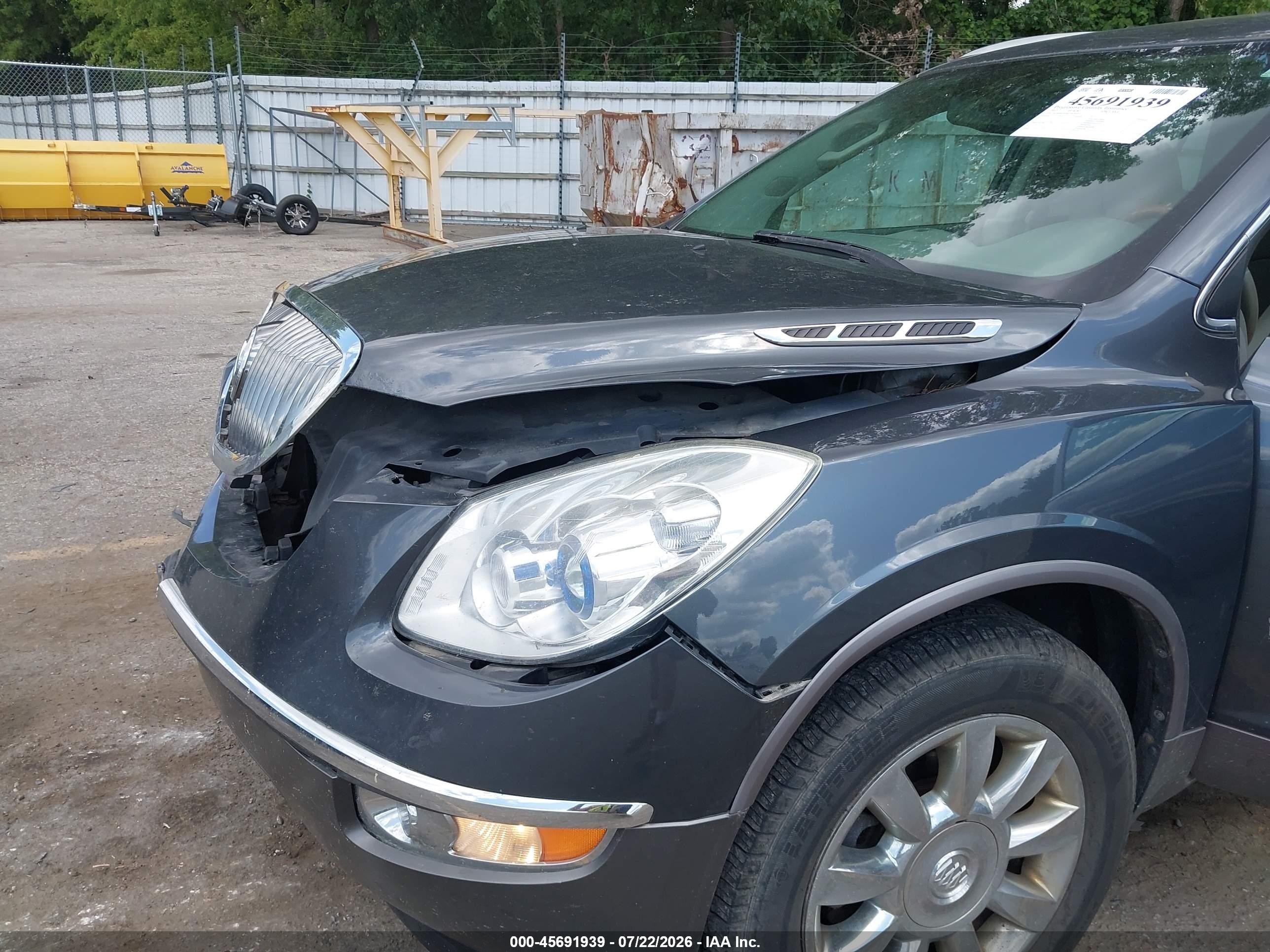 2012 Buick Enclave Leather Серый vin: 5GAKRCED6CJ361650