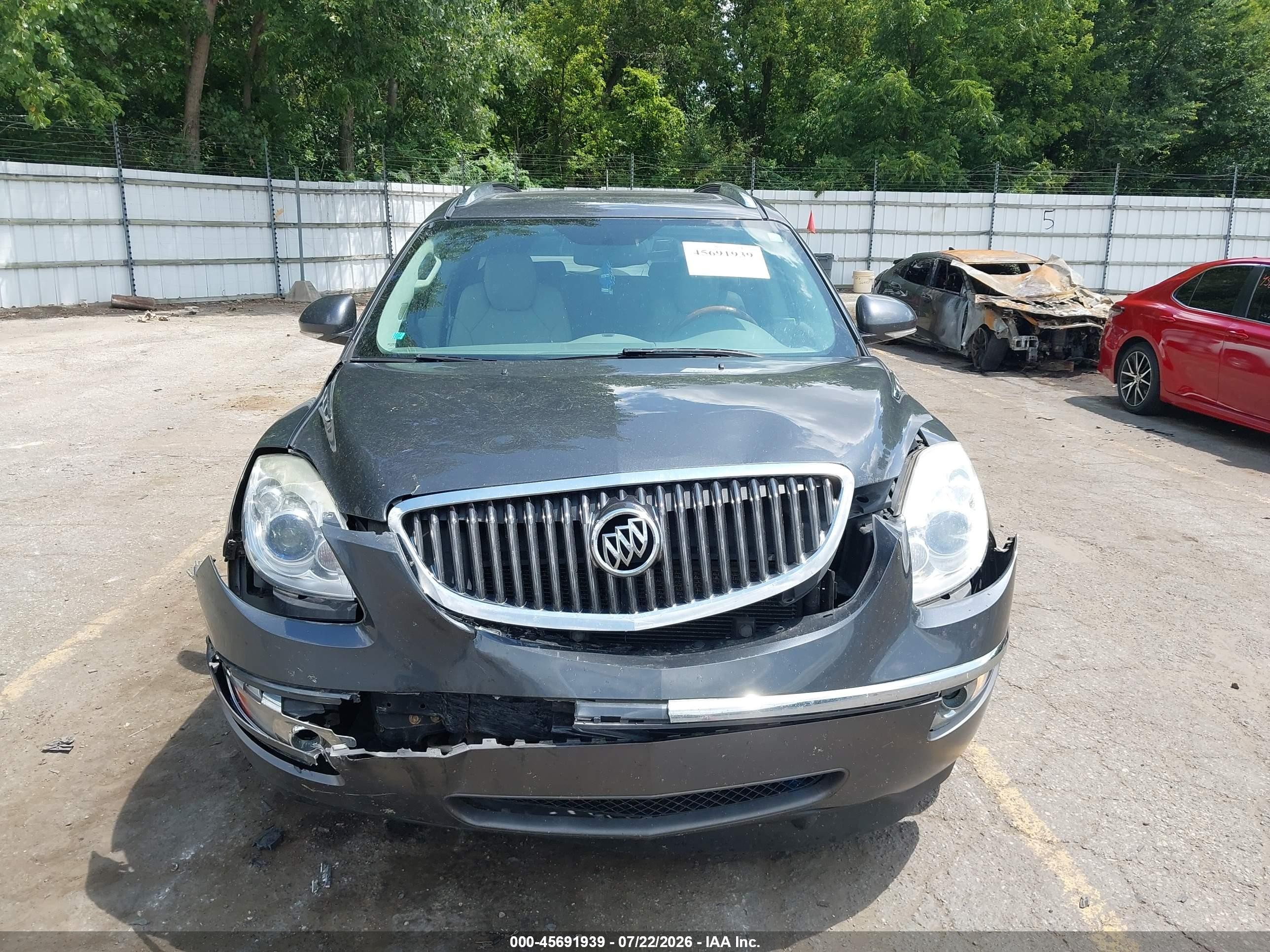 2012 Buick Enclave Leather Серый vin: 5GAKRCED6CJ361650