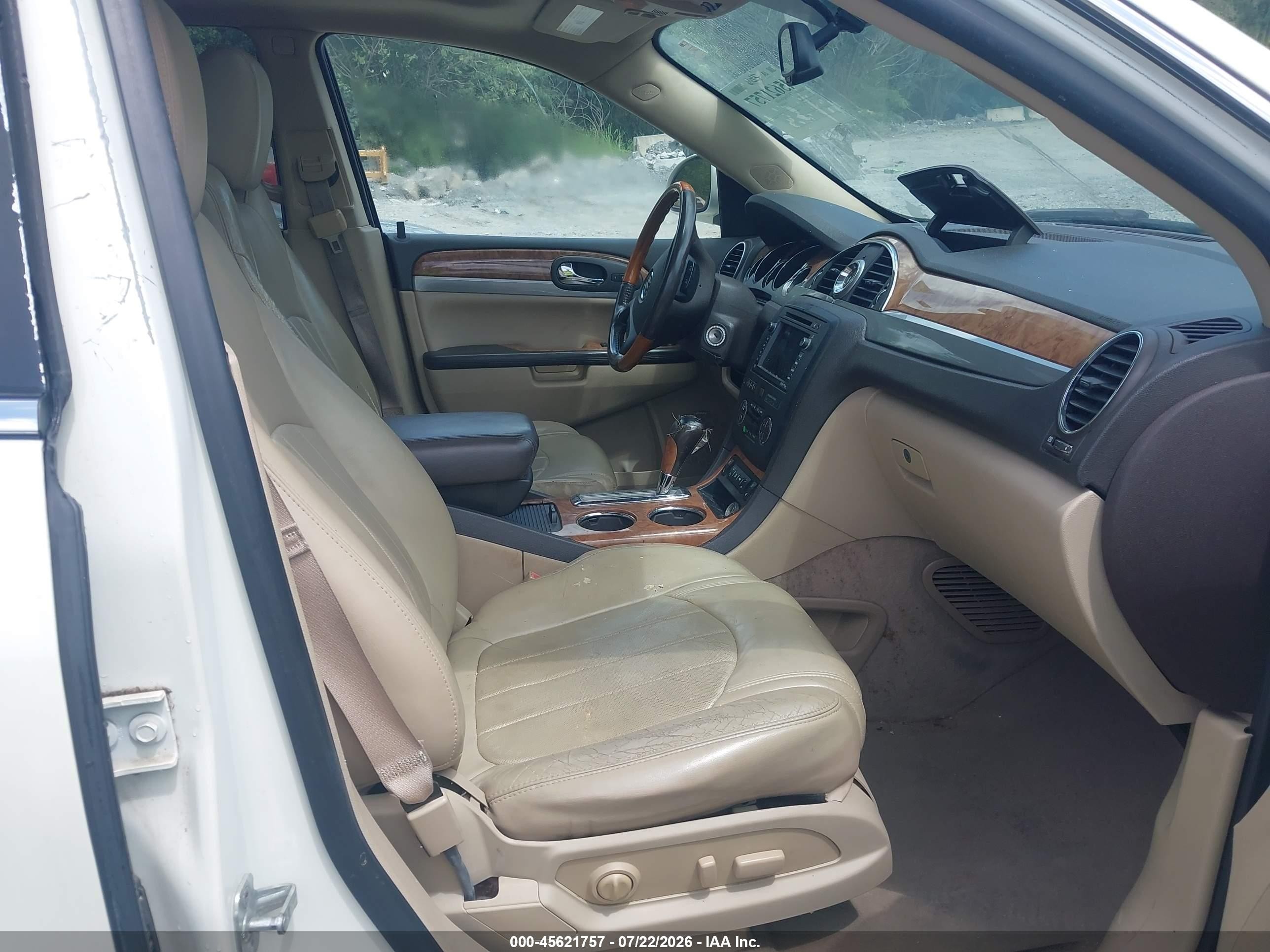 2011 Buick Enclave 2xl White vin: 5GAKRCED7BJ186677