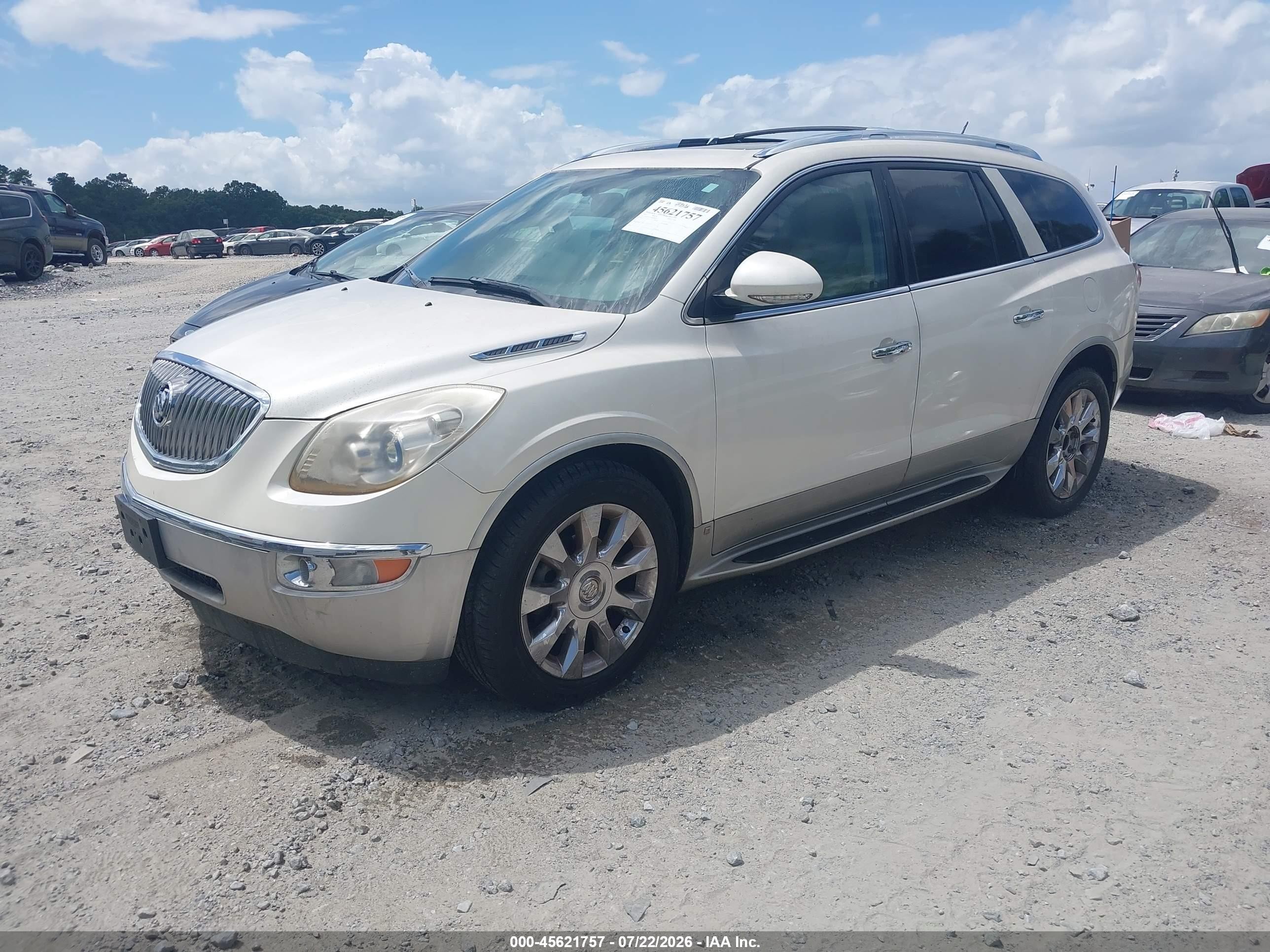 2011 Buick Enclave 2xl White vin: 5GAKRCED7BJ186677