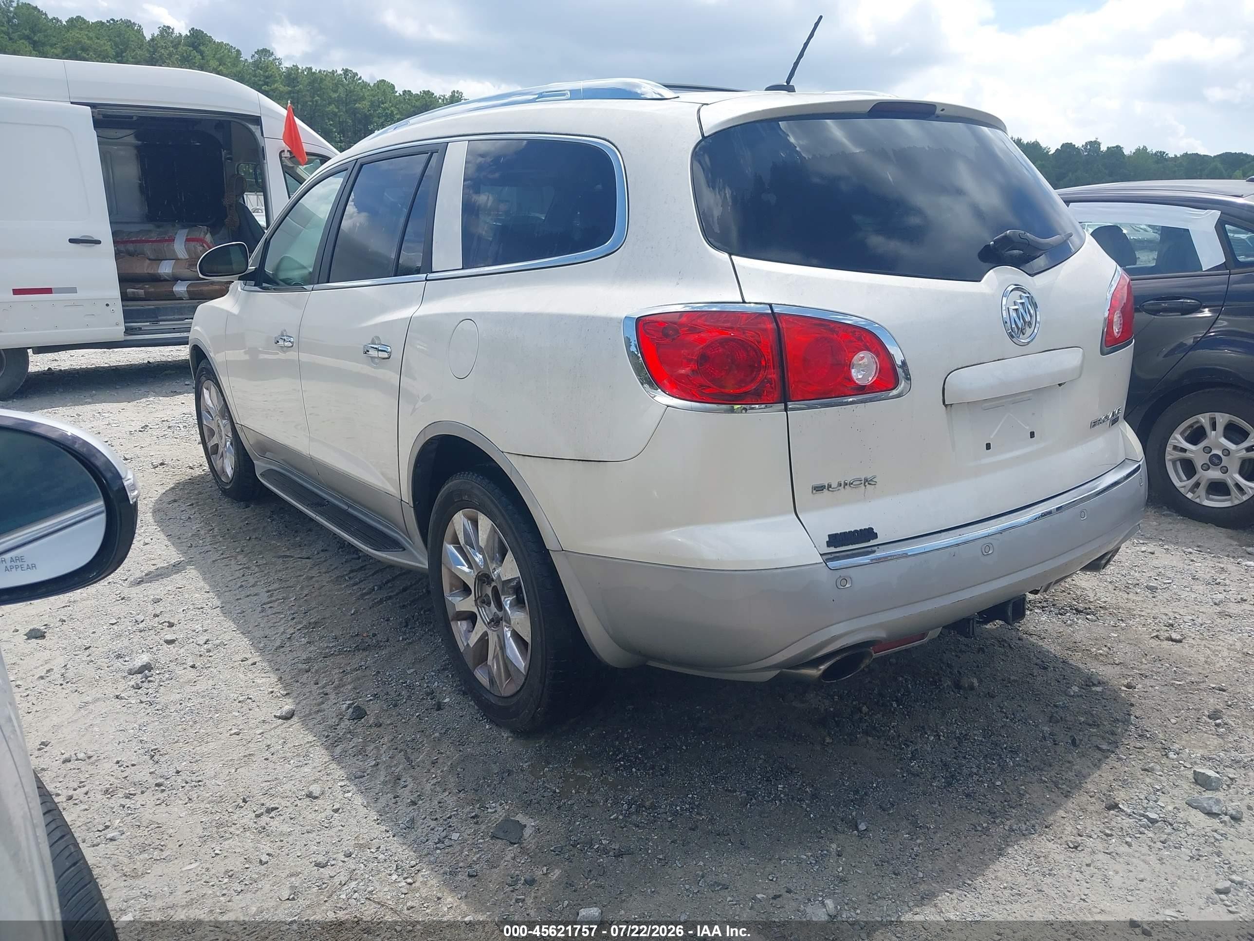 2011 Buick Enclave 2xl White vin: 5GAKRCED7BJ186677