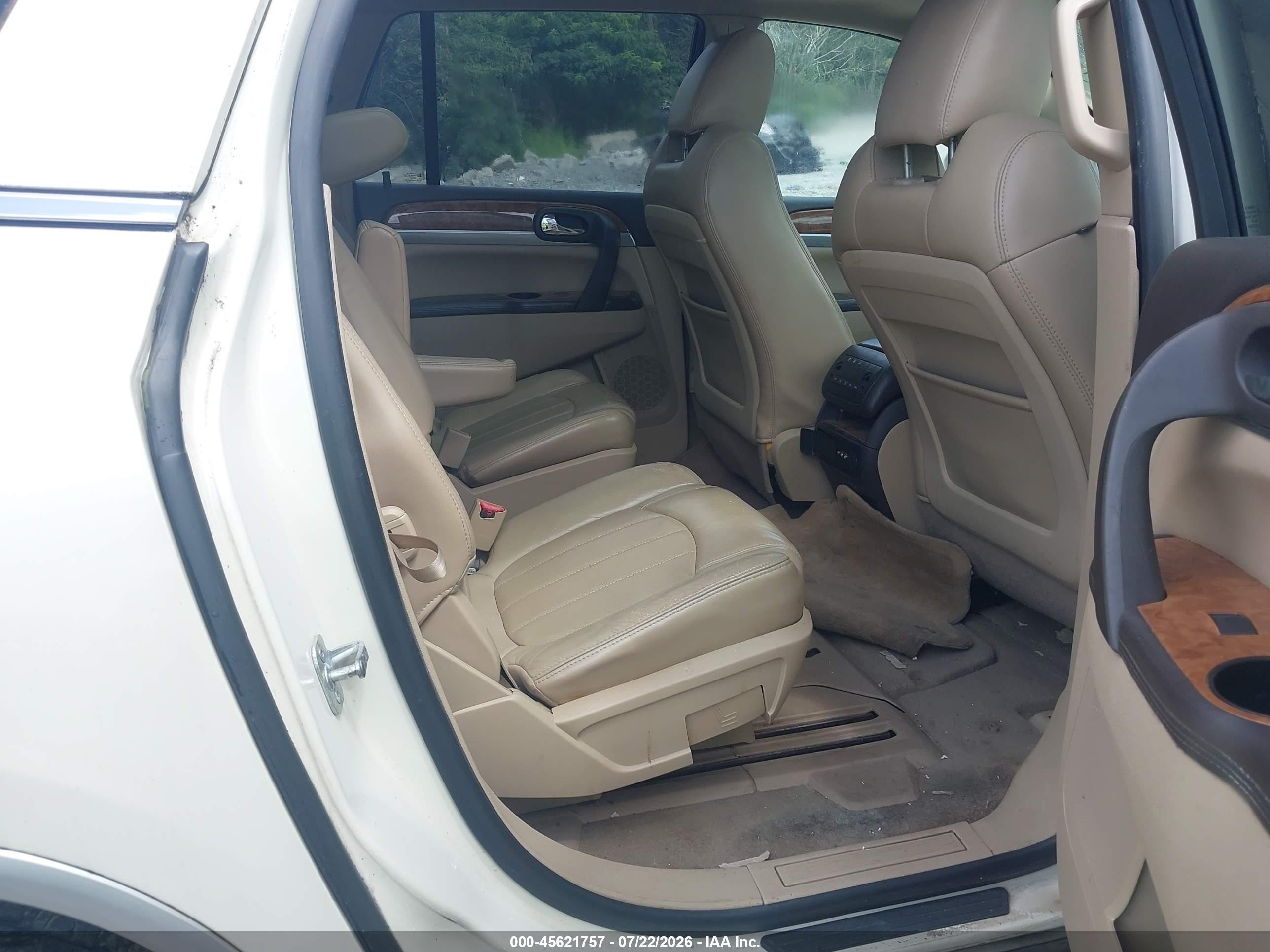 2011 Buick Enclave 2xl White vin: 5GAKRCED7BJ186677