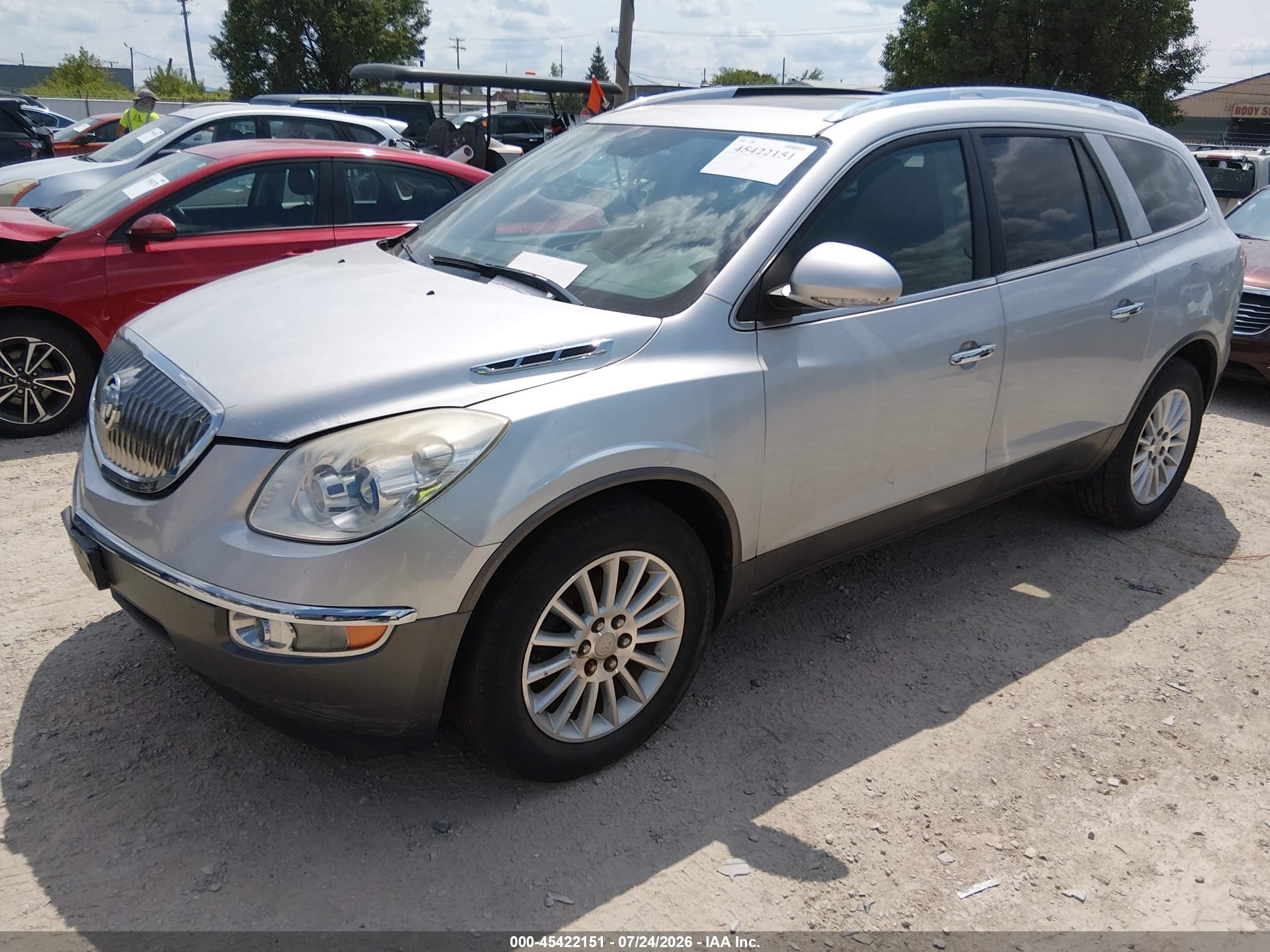 2012 Buick Enclave Leather Silver vin: 5GAKRCED7CJ118039