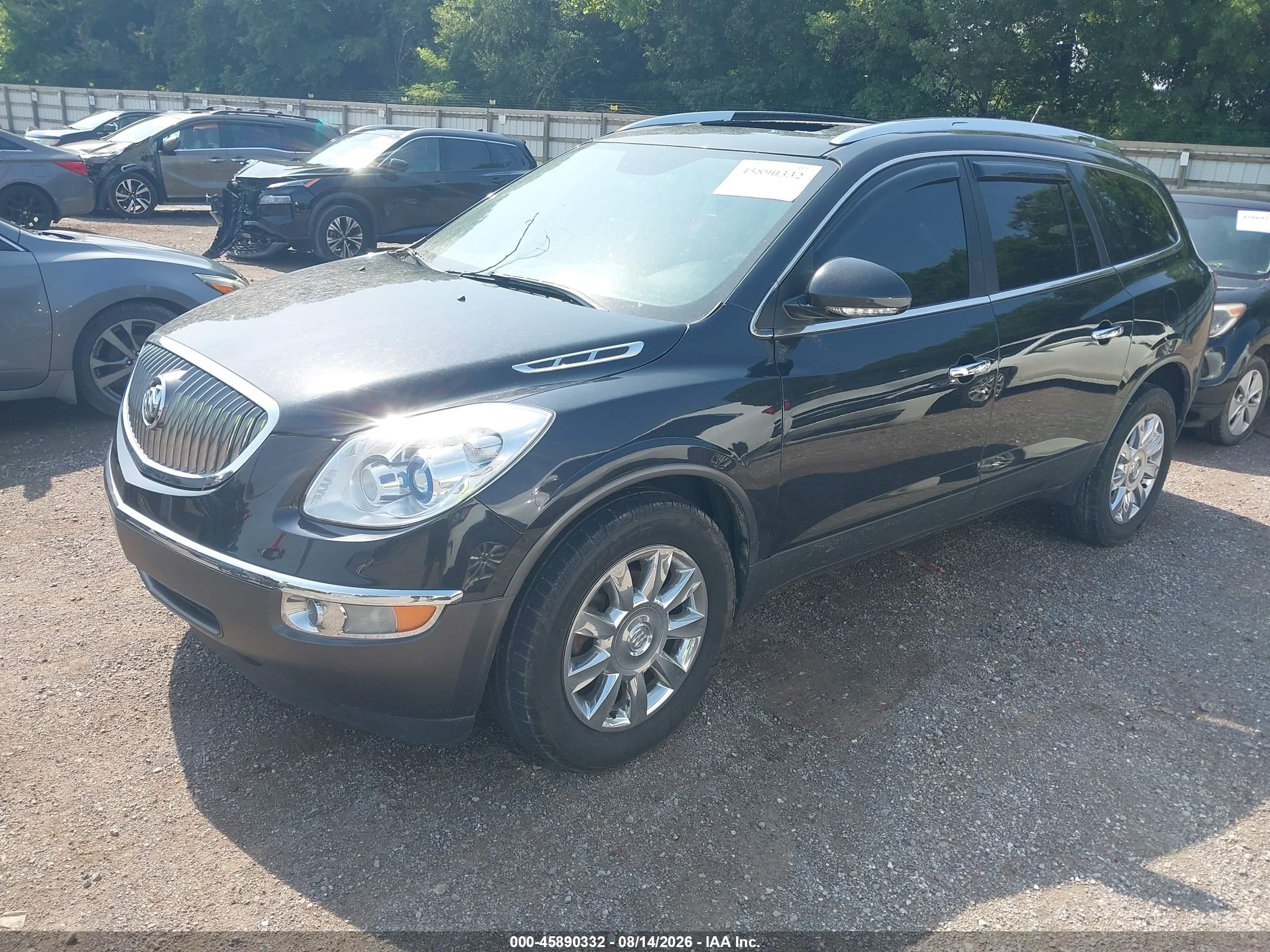 2012 Buick Enclave Leather Black vin: 5GAKRCED7CJ293956