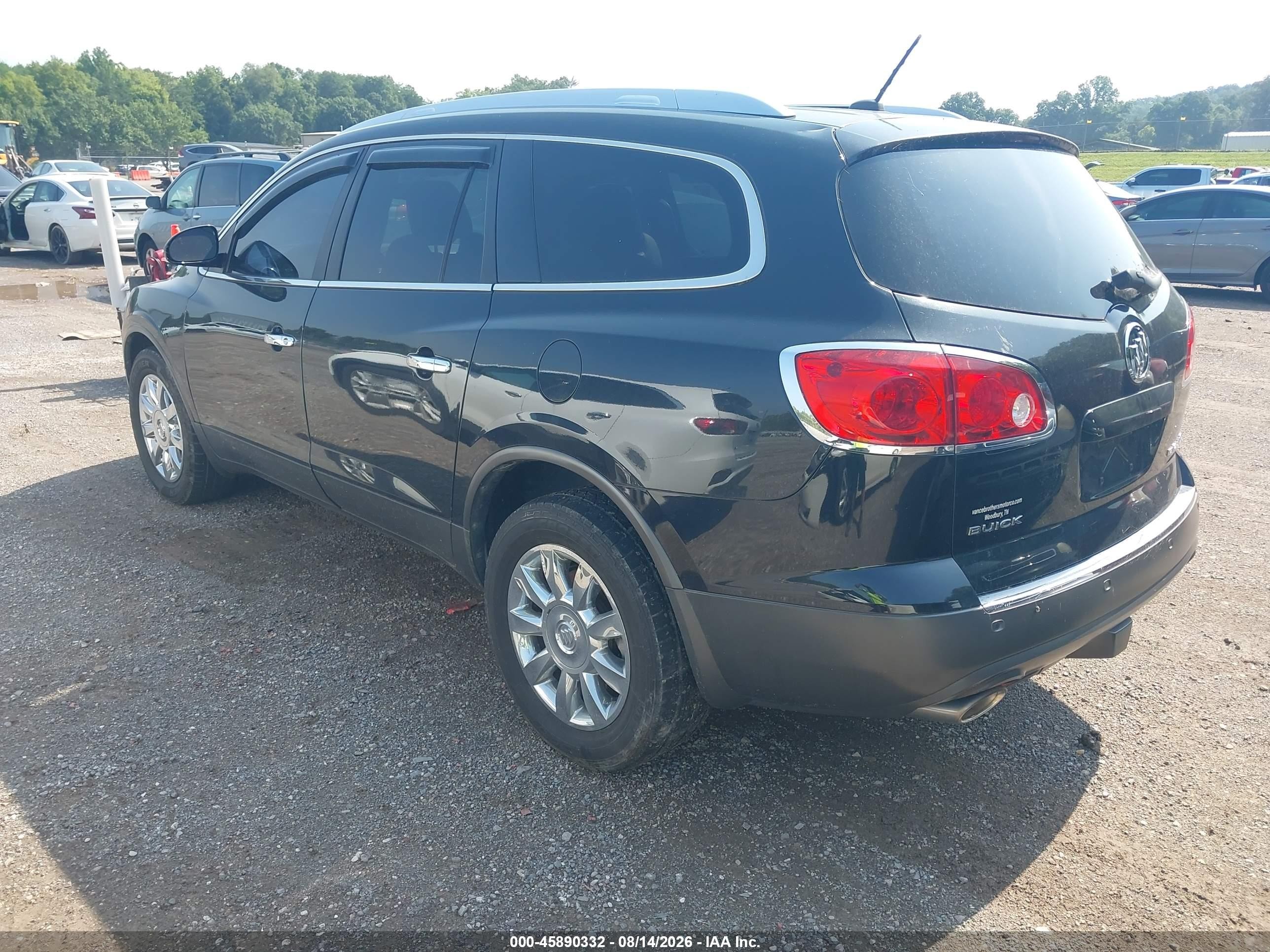 2012 Buick Enclave Leather Black vin: 5GAKRCED7CJ293956
