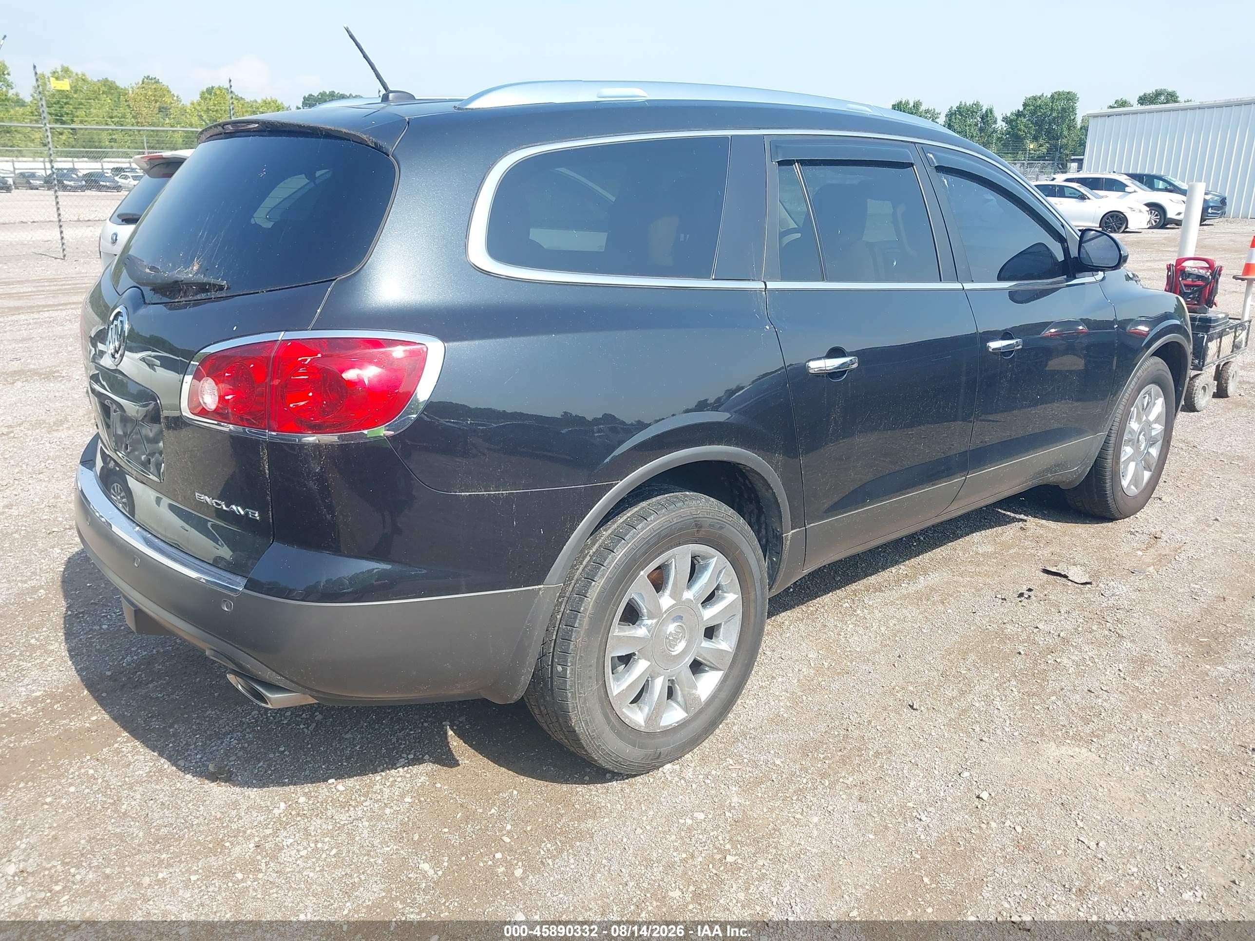 2012 Buick Enclave Leather Black vin: 5GAKRCED7CJ293956