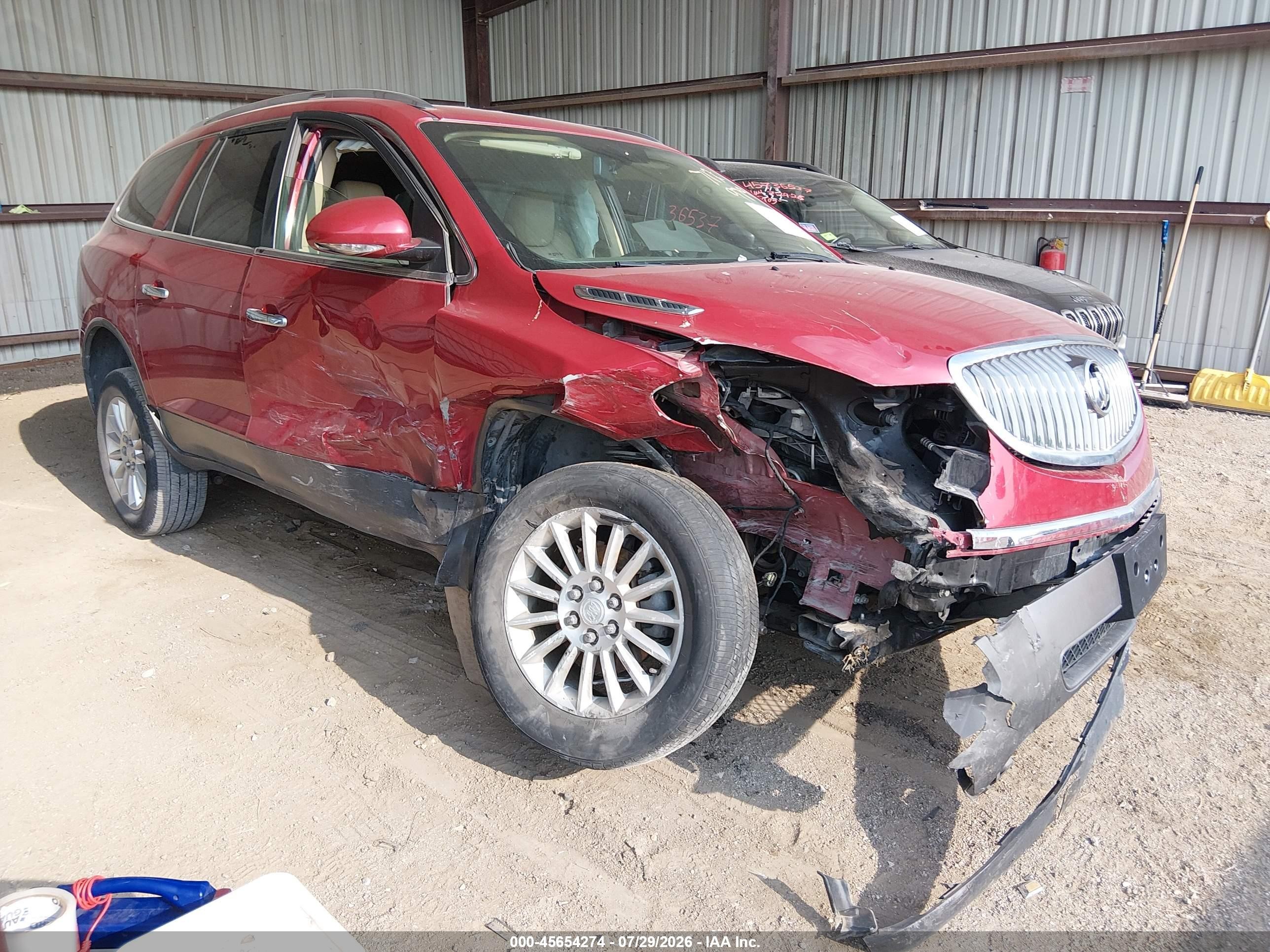 2012 Buick Enclave Leather Red vin: 5GAKRCED8CJ240585