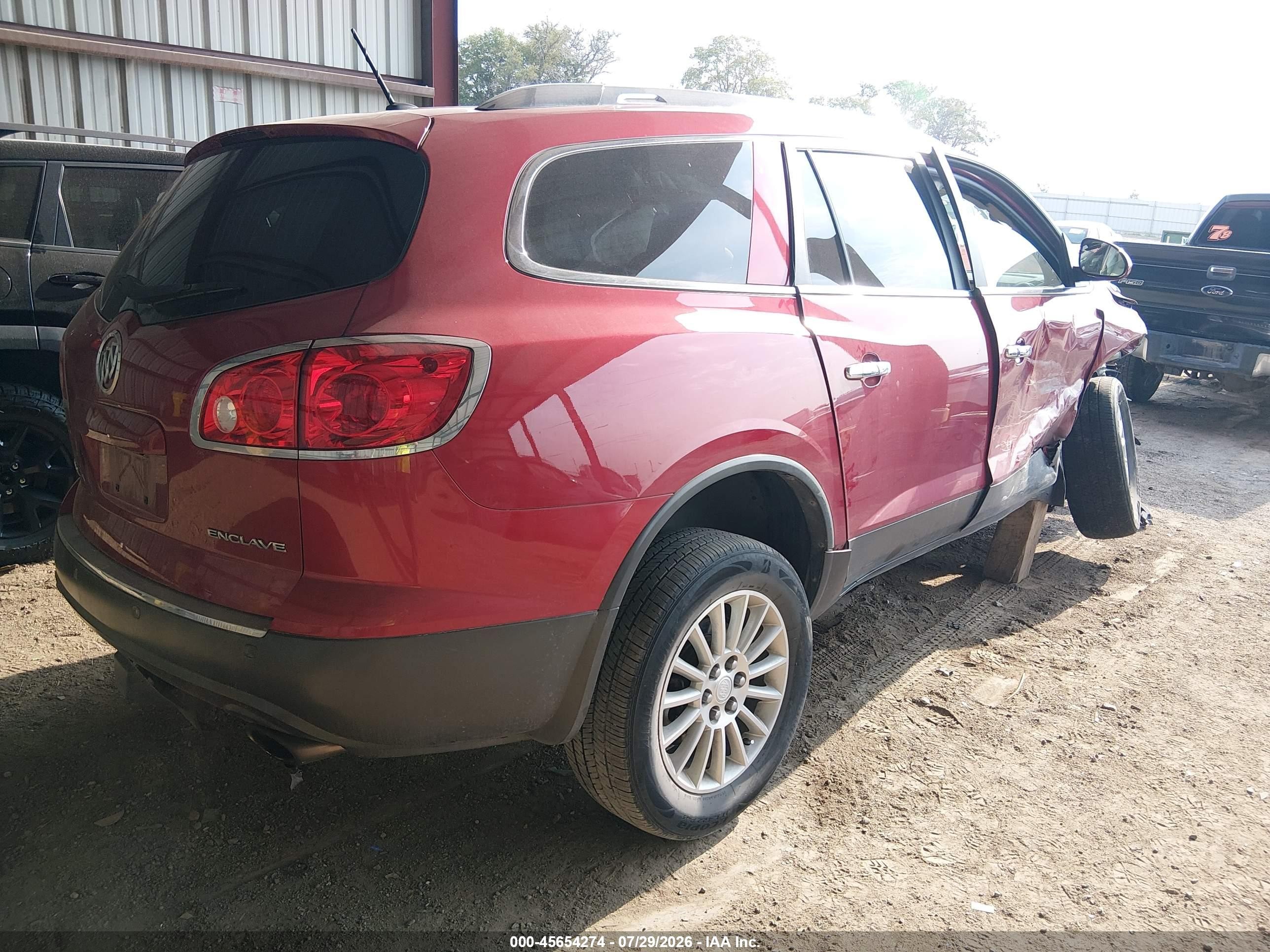 2012 Buick Enclave Leather Red vin: 5GAKRCED8CJ240585