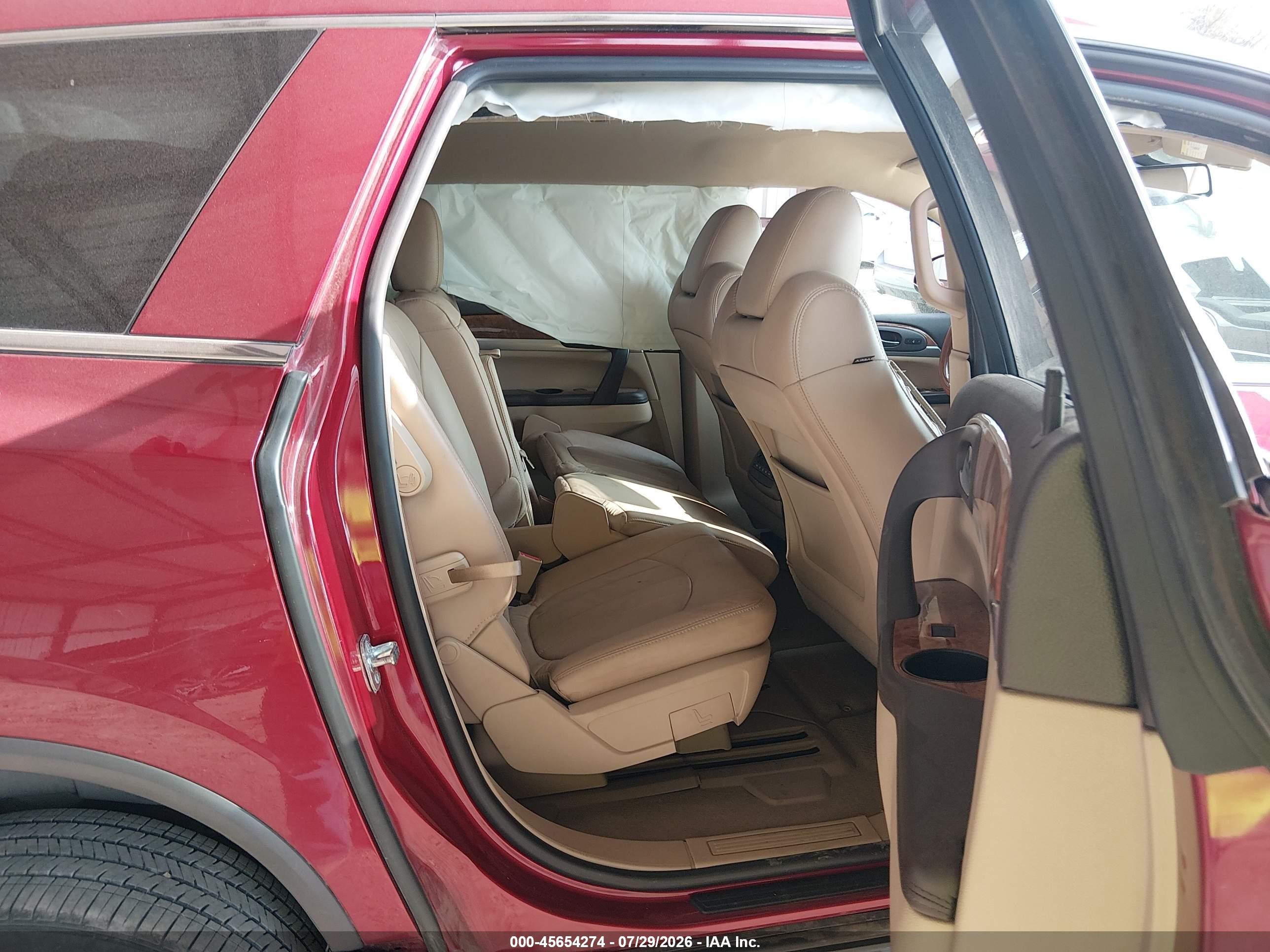2012 Buick Enclave Leather Red vin: 5GAKRCED8CJ240585