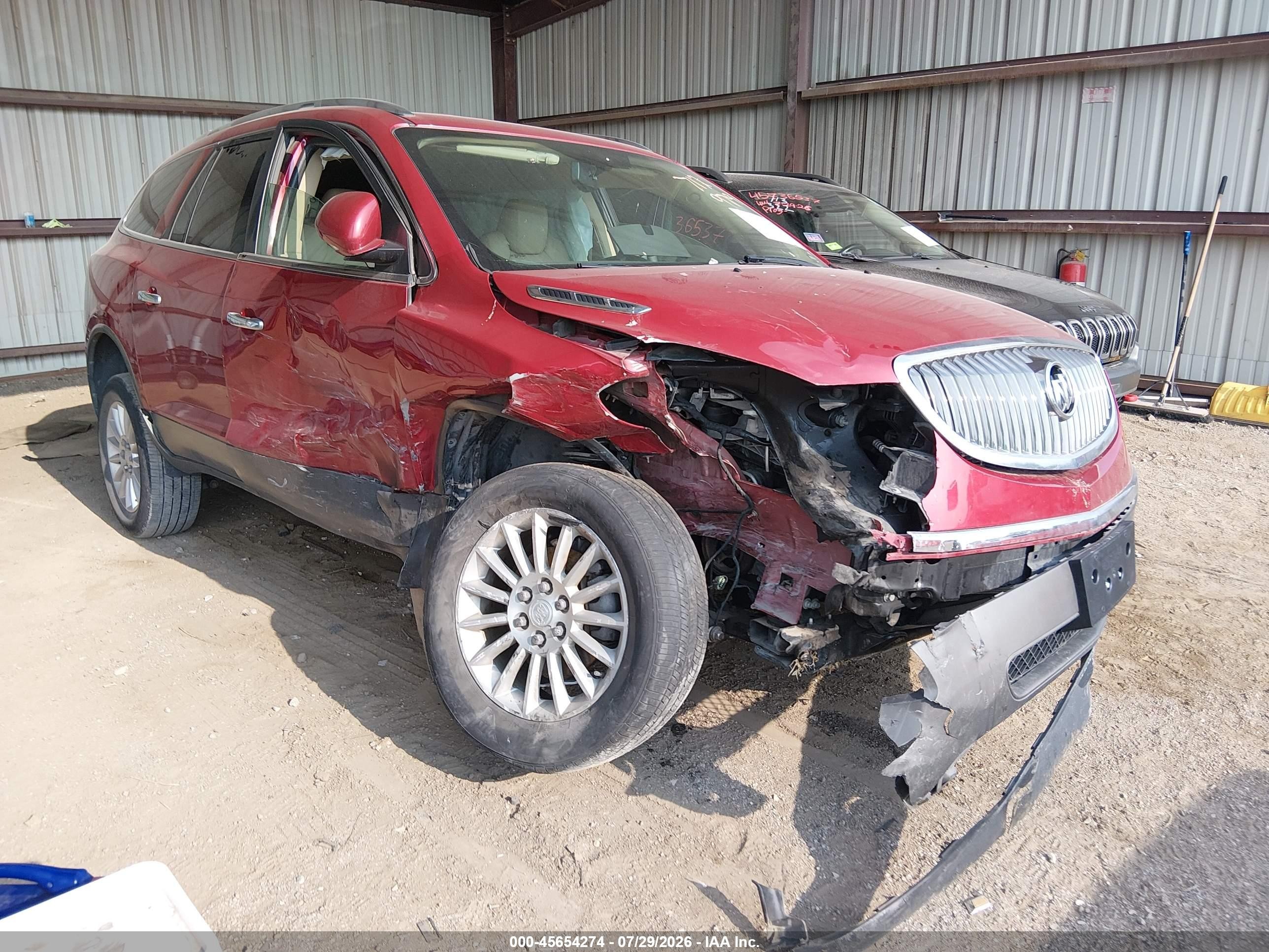 2012 Buick Enclave Leather Red vin: 5GAKRCED8CJ240585