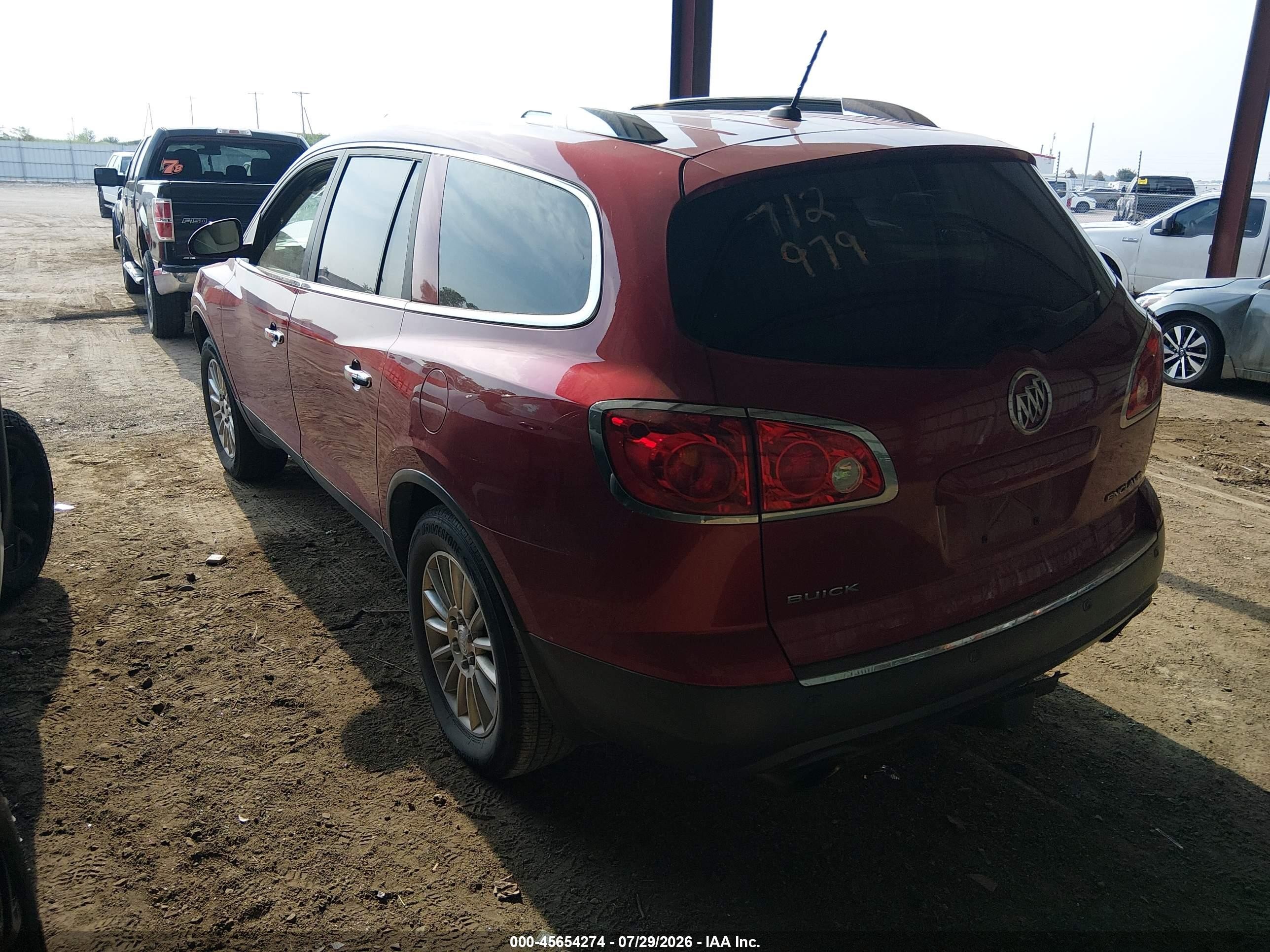 2012 Buick Enclave Leather Red vin: 5GAKRCED8CJ240585