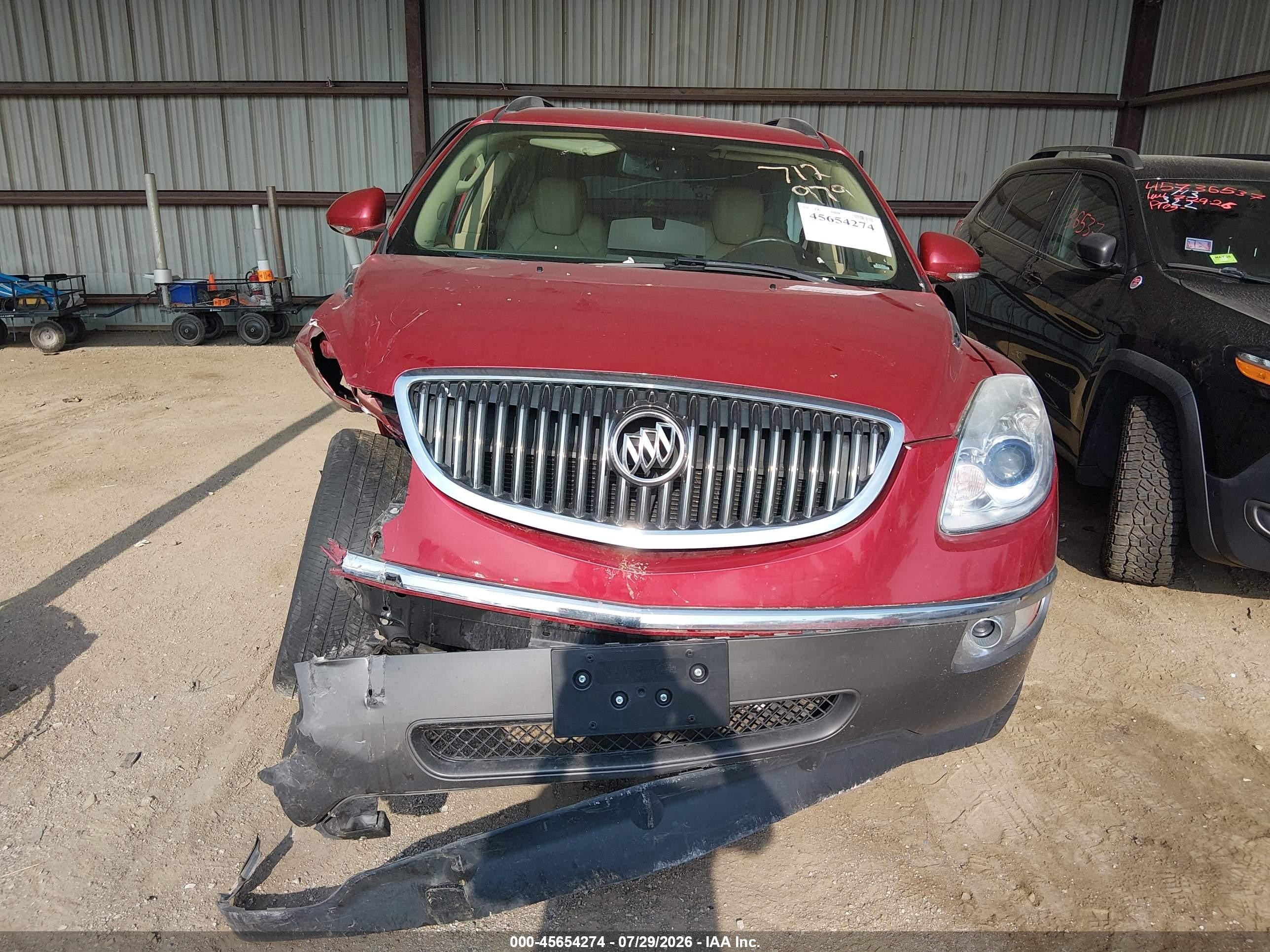 2012 Buick Enclave Leather Red vin: 5GAKRCED8CJ240585