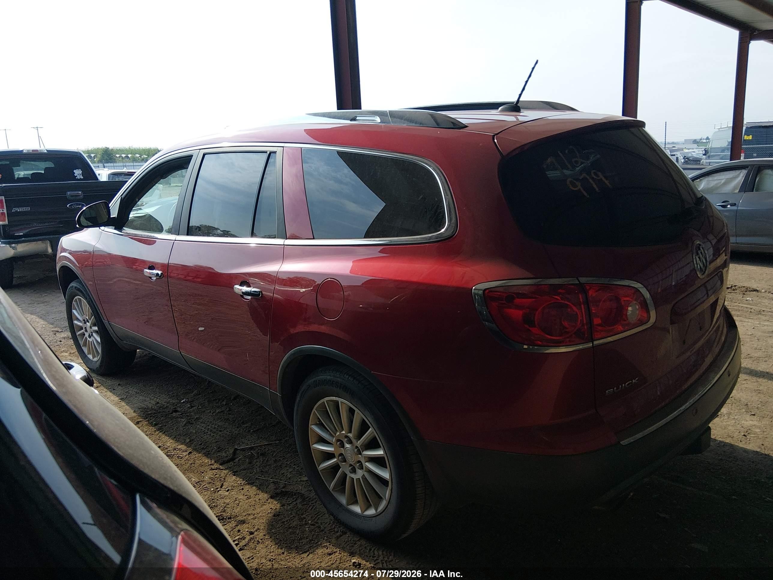 2012 Buick Enclave Leather Red vin: 5GAKRCED8CJ240585