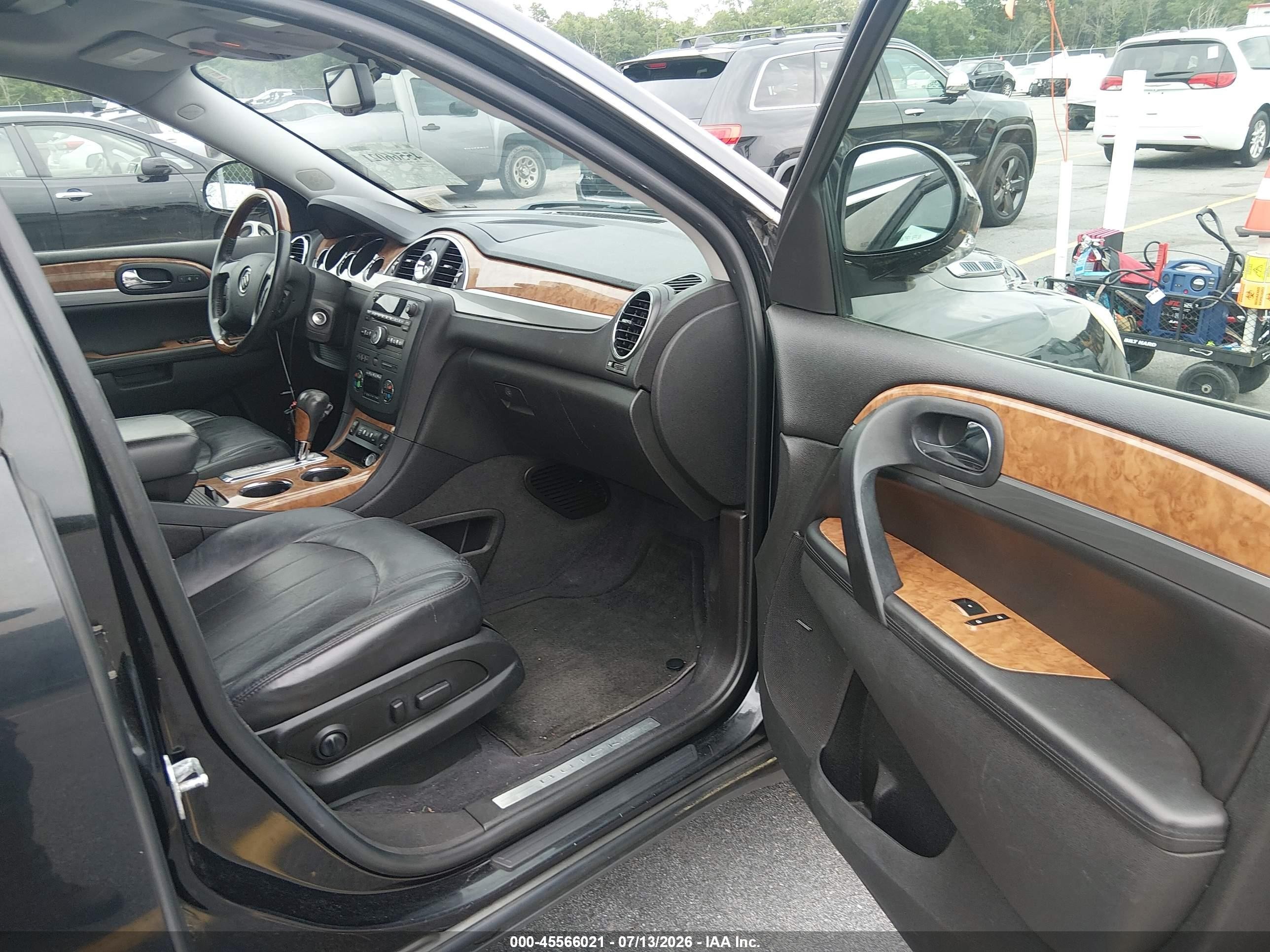 2012 Buick Enclave Leather Black vin: 5GAKRCED8CJ241347