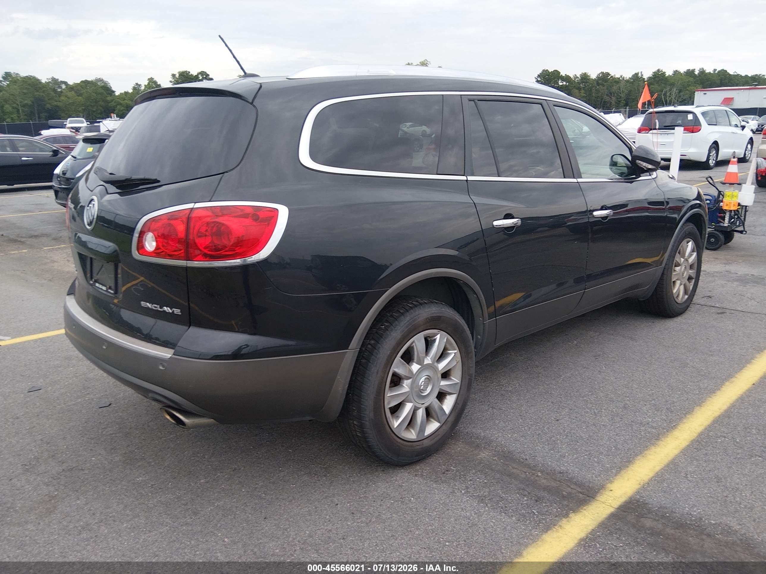 2012 Buick Enclave Leather Black vin: 5GAKRCED8CJ241347