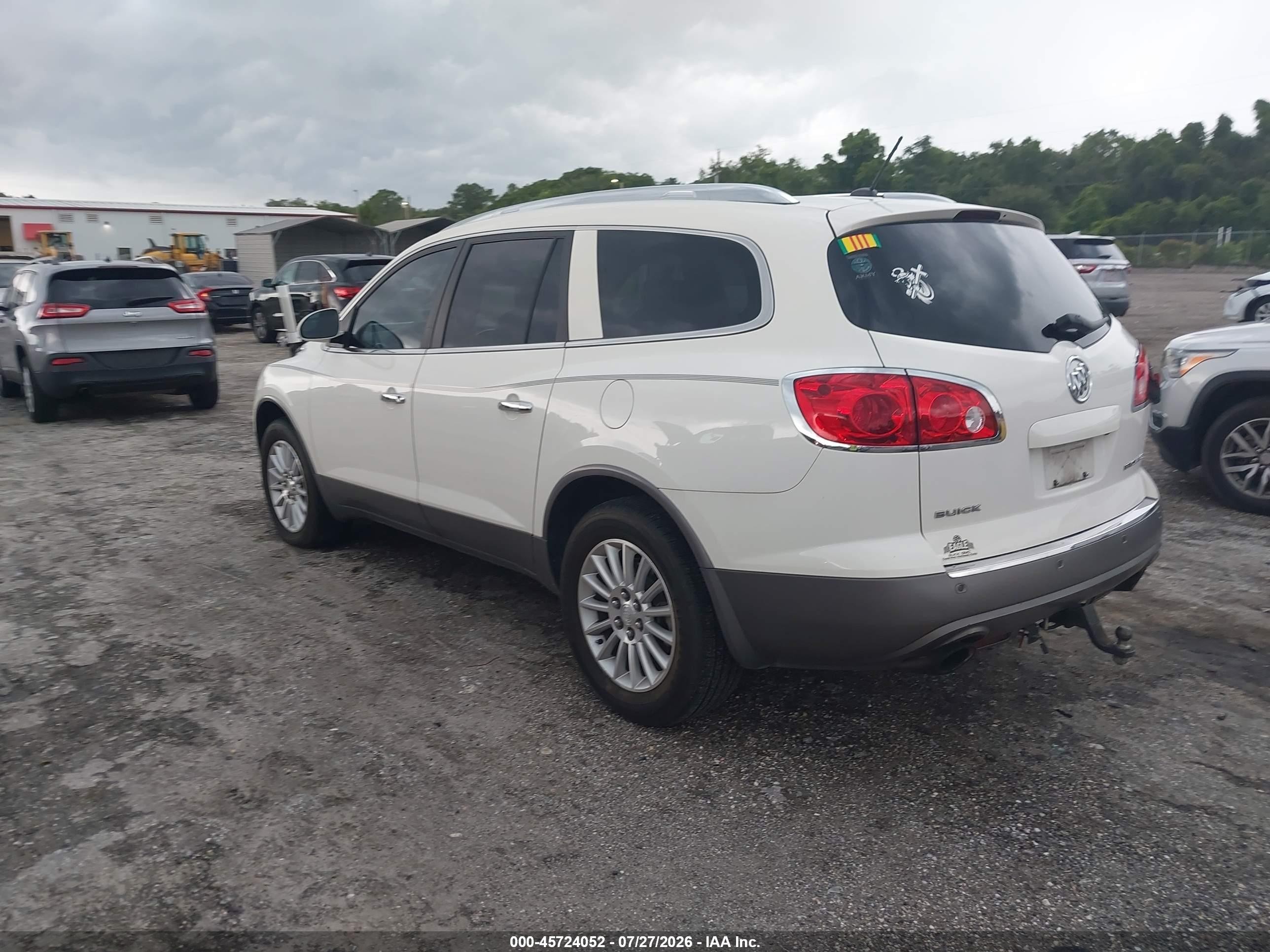 2012 Buick Enclave Leather White vin: 5GAKRCED8CJ360547