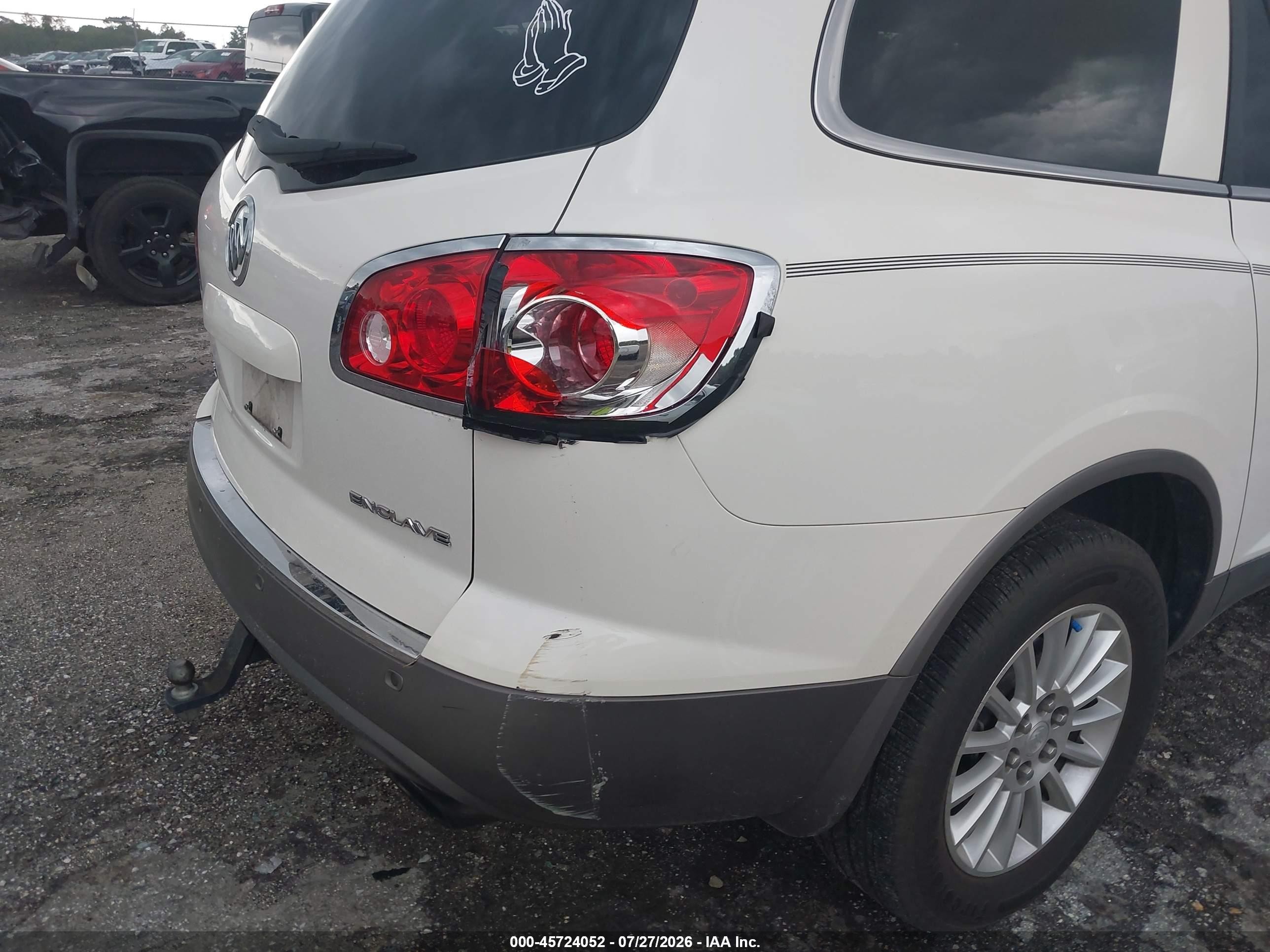 2012 Buick Enclave Leather White vin: 5GAKRCED8CJ360547