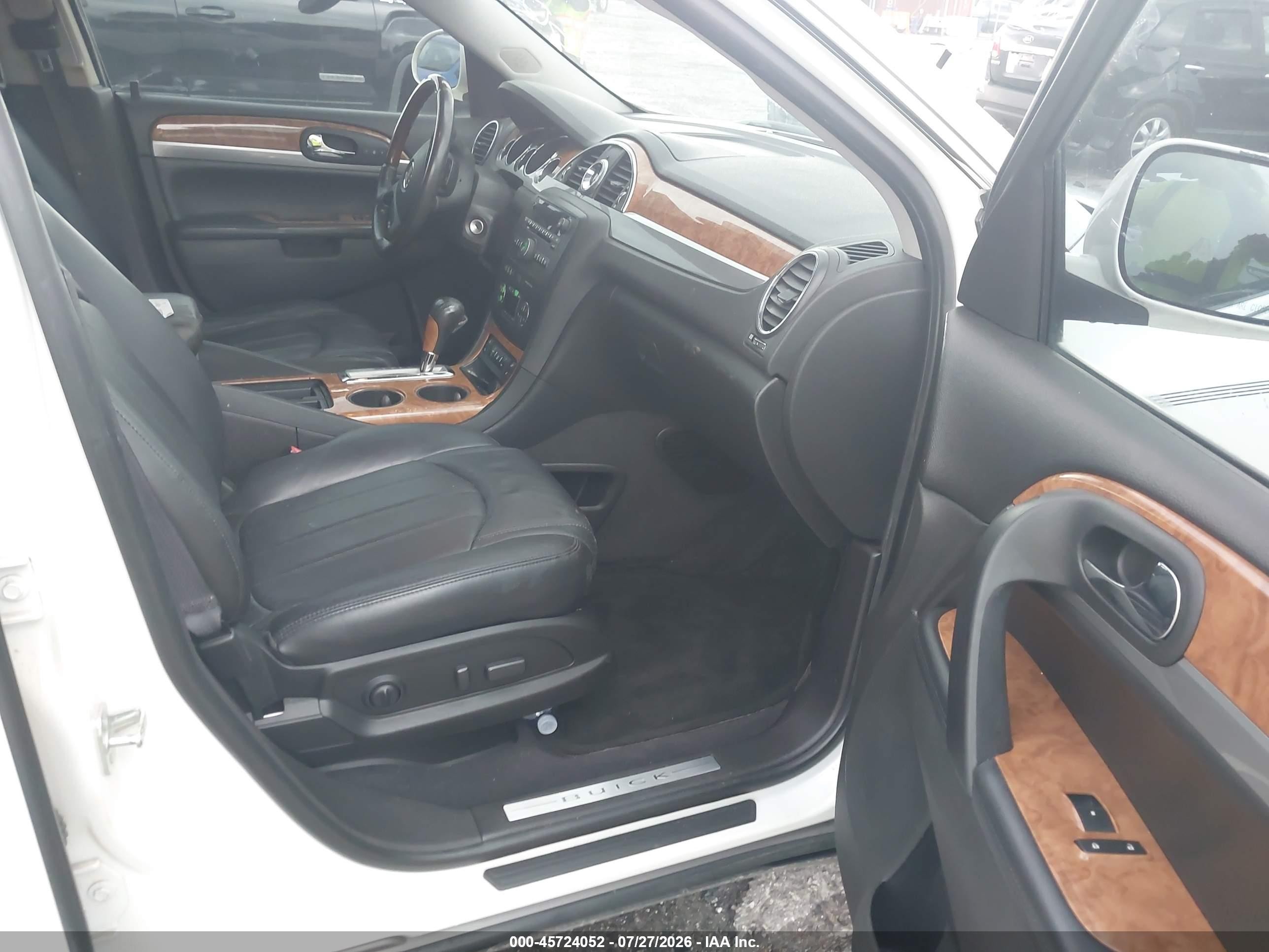 2012 Buick Enclave Leather White vin: 5GAKRCED8CJ360547