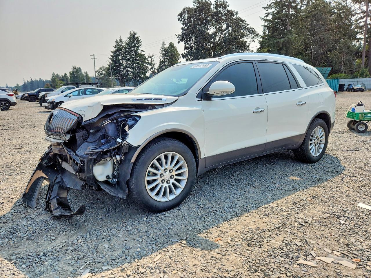 2012 Buick Enclave White vin: 5GAKRCED8CJ389272