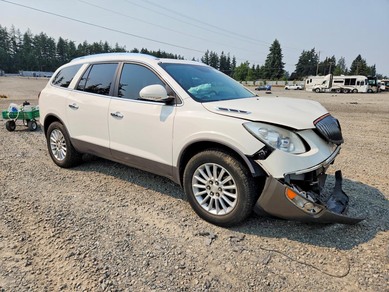 2012 Buick Enclave White vin: 5GAKRCED8CJ389272