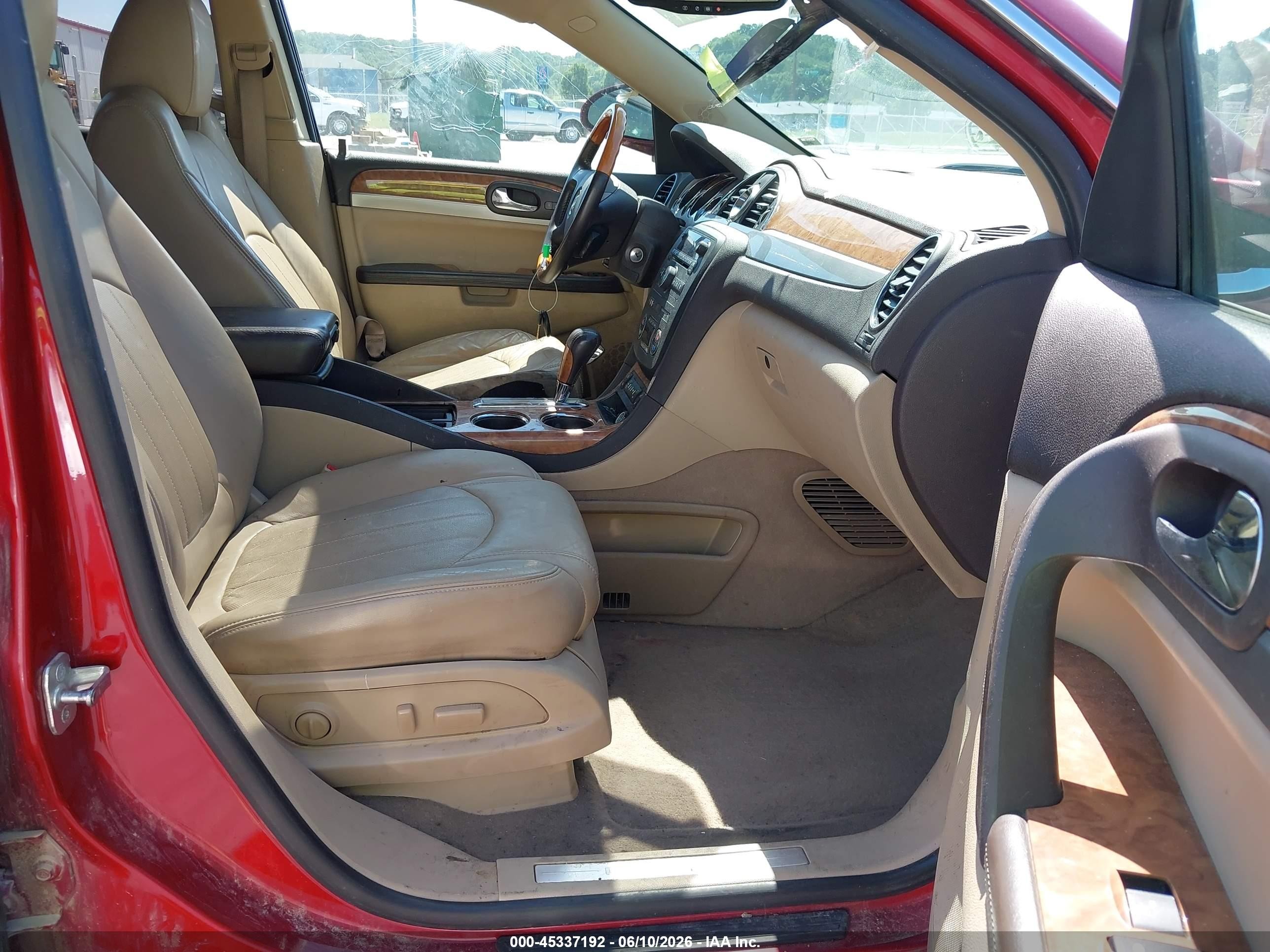 2012 Buick Enclave Leather Красный vin: 5GAKRCED9CJ207157