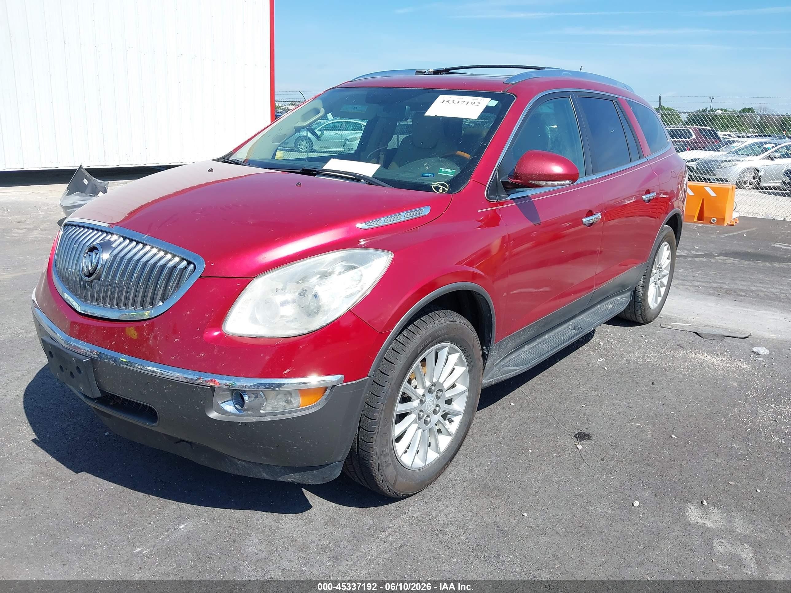 2012 Buick Enclave Leather Красный vin: 5GAKRCED9CJ207157