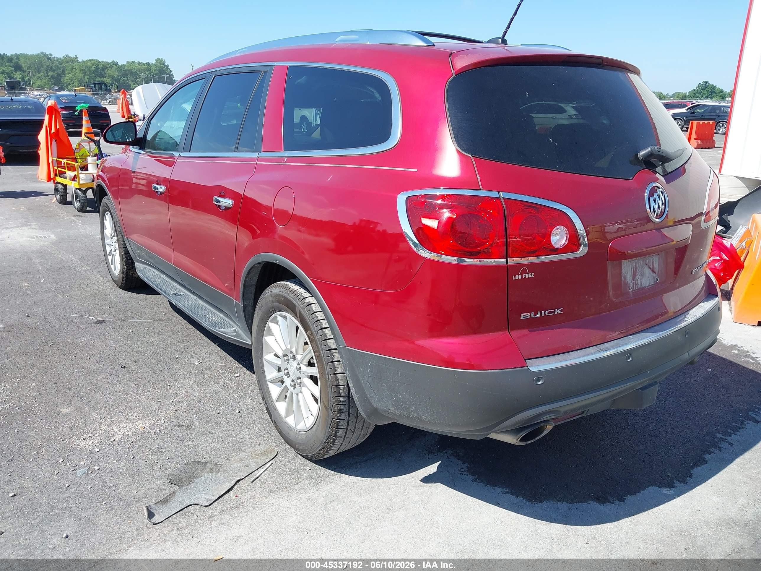 2012 Buick Enclave Leather Красный vin: 5GAKRCED9CJ207157