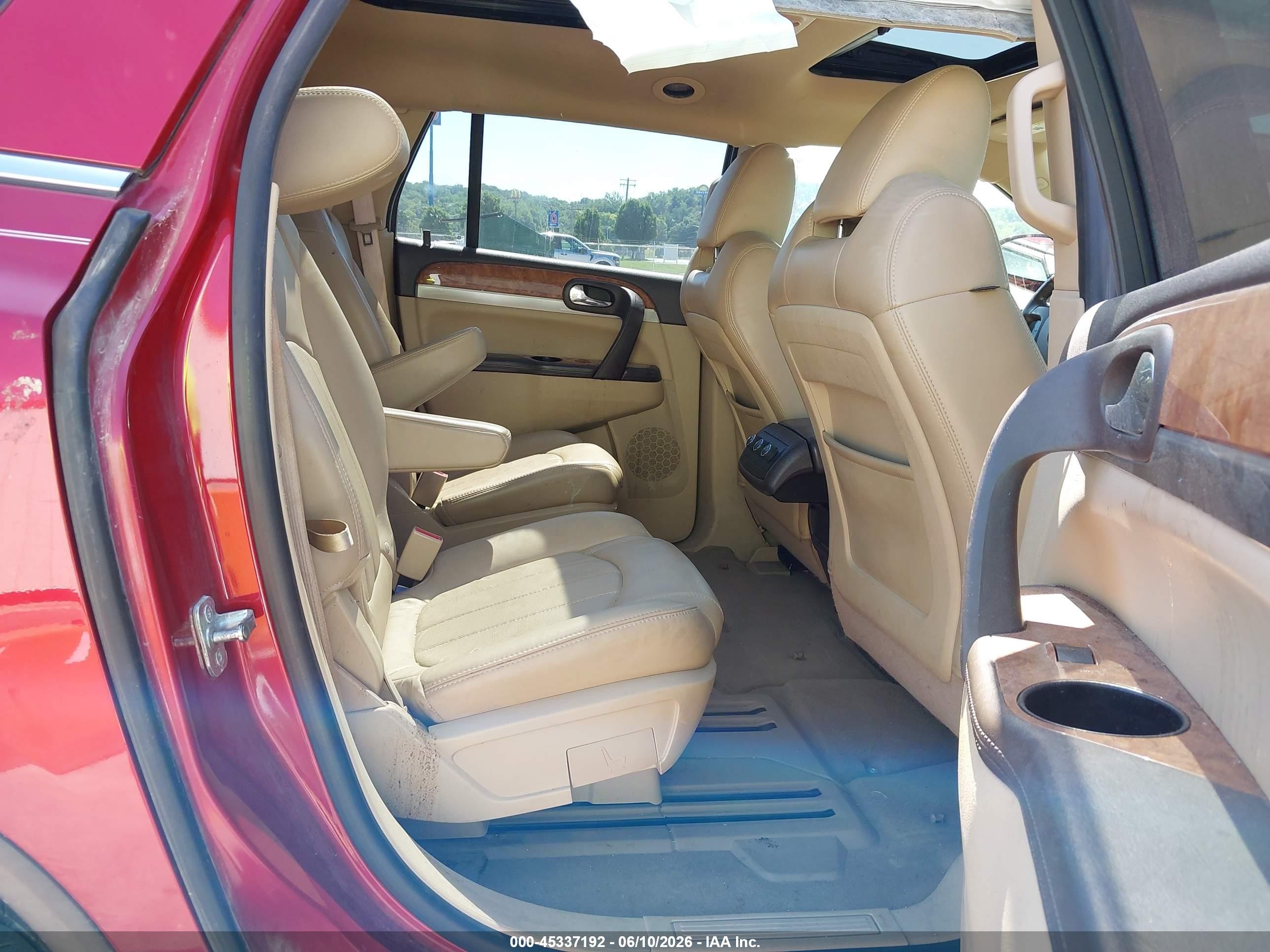 2012 Buick Enclave Leather Красный vin: 5GAKRCED9CJ207157