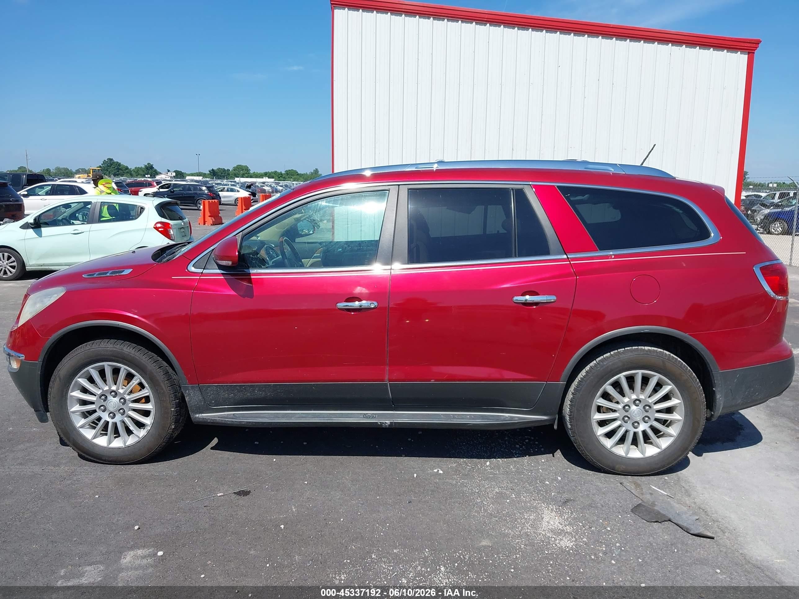 2012 Buick Enclave Leather Красный vin: 5GAKRCED9CJ207157