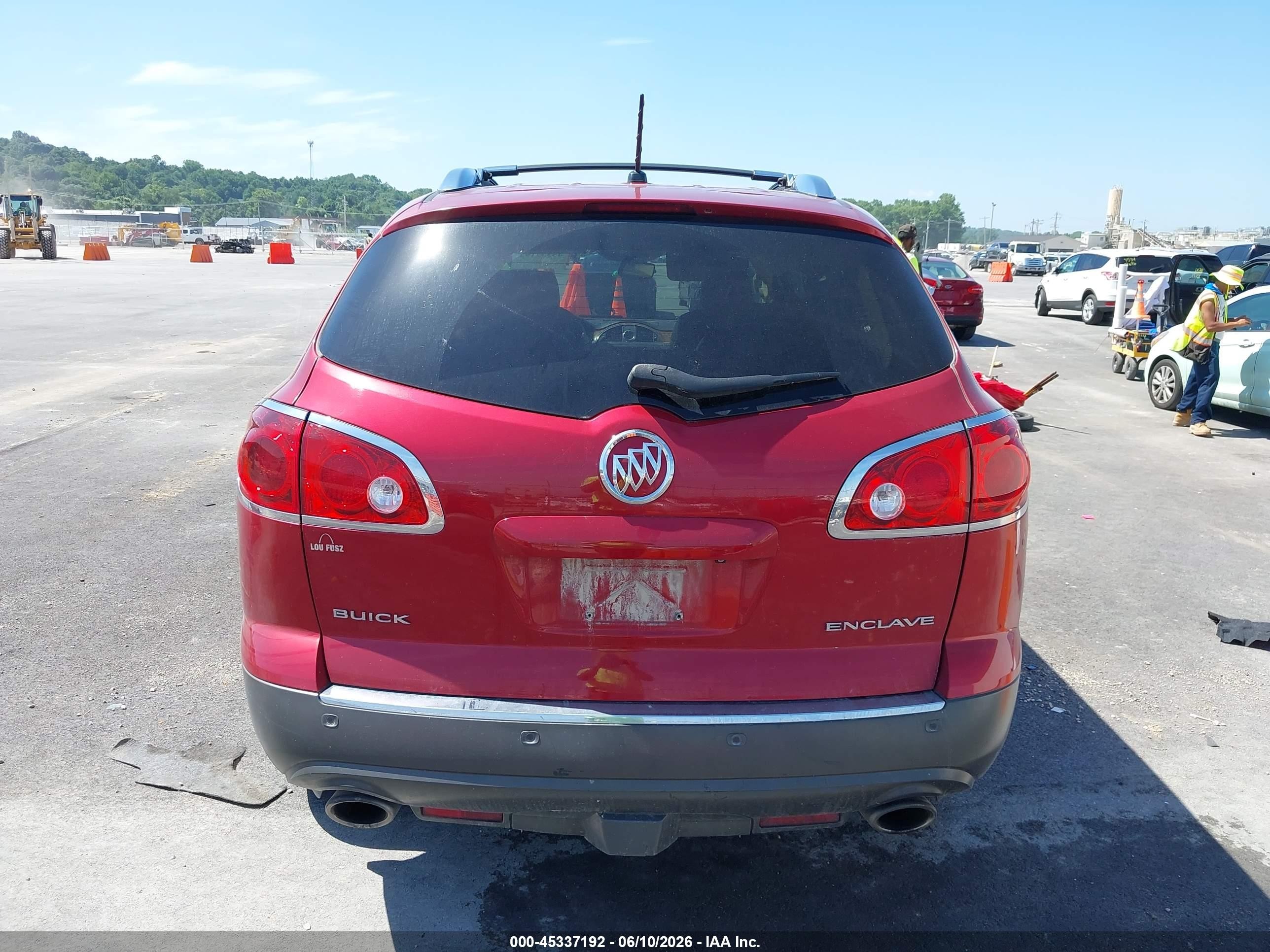 2012 Buick Enclave Leather Красный vin: 5GAKRCED9CJ207157