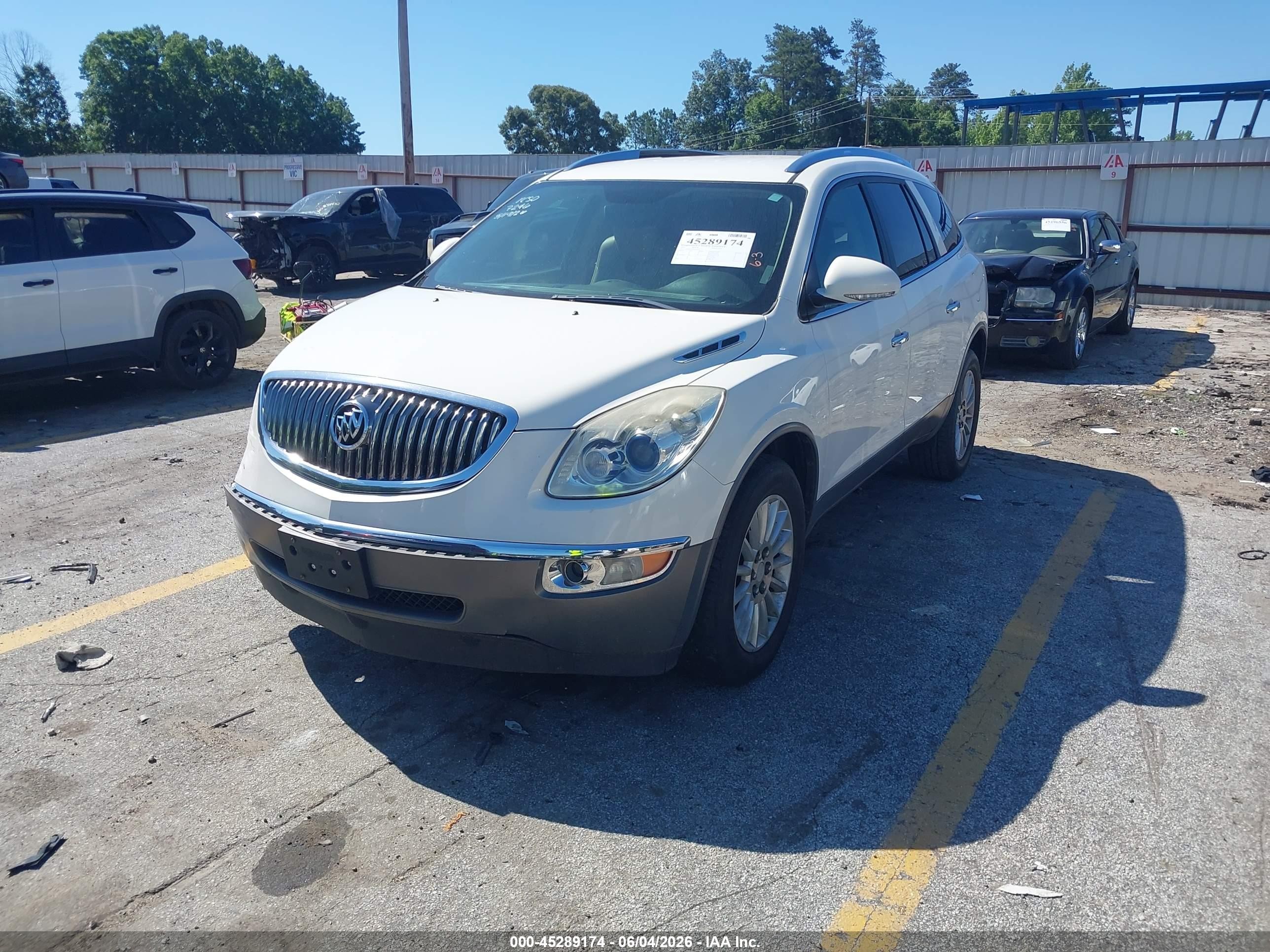 2012 Buick Enclave Leather Белый vin: 5GAKRCED9CJ227246