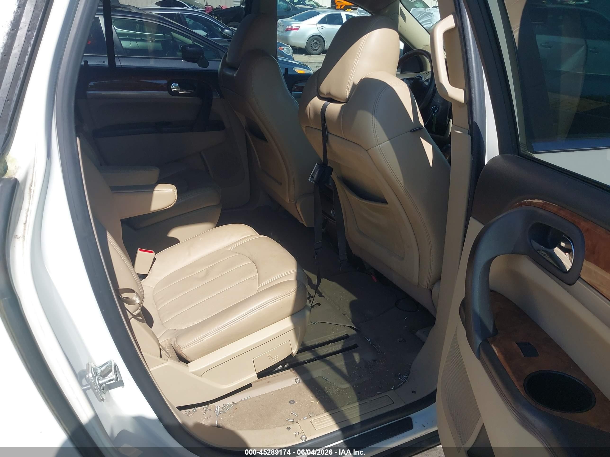 2012 Buick Enclave Leather Белый vin: 5GAKRCED9CJ227246