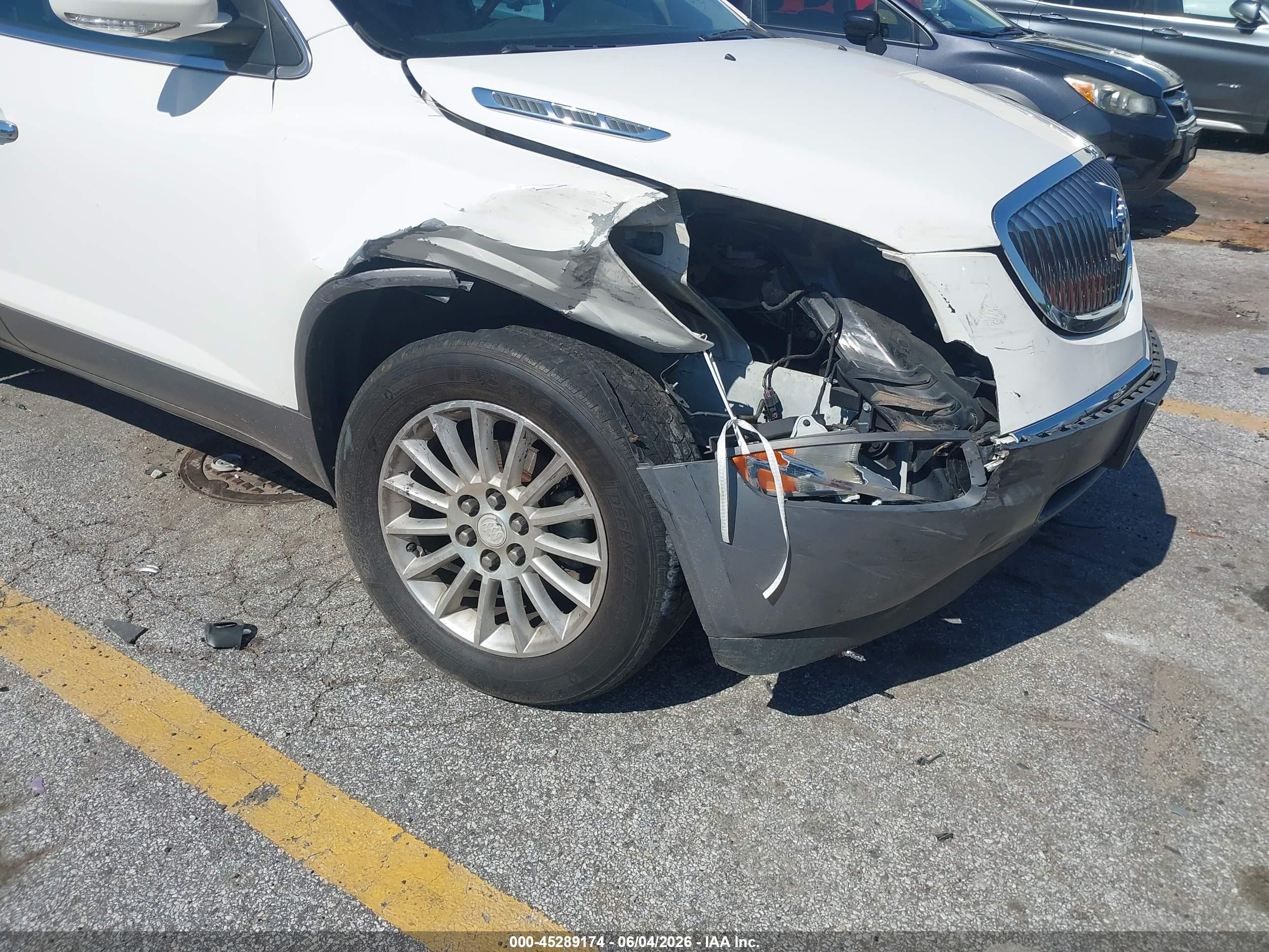 2012 Buick Enclave Leather Белый vin: 5GAKRCED9CJ227246