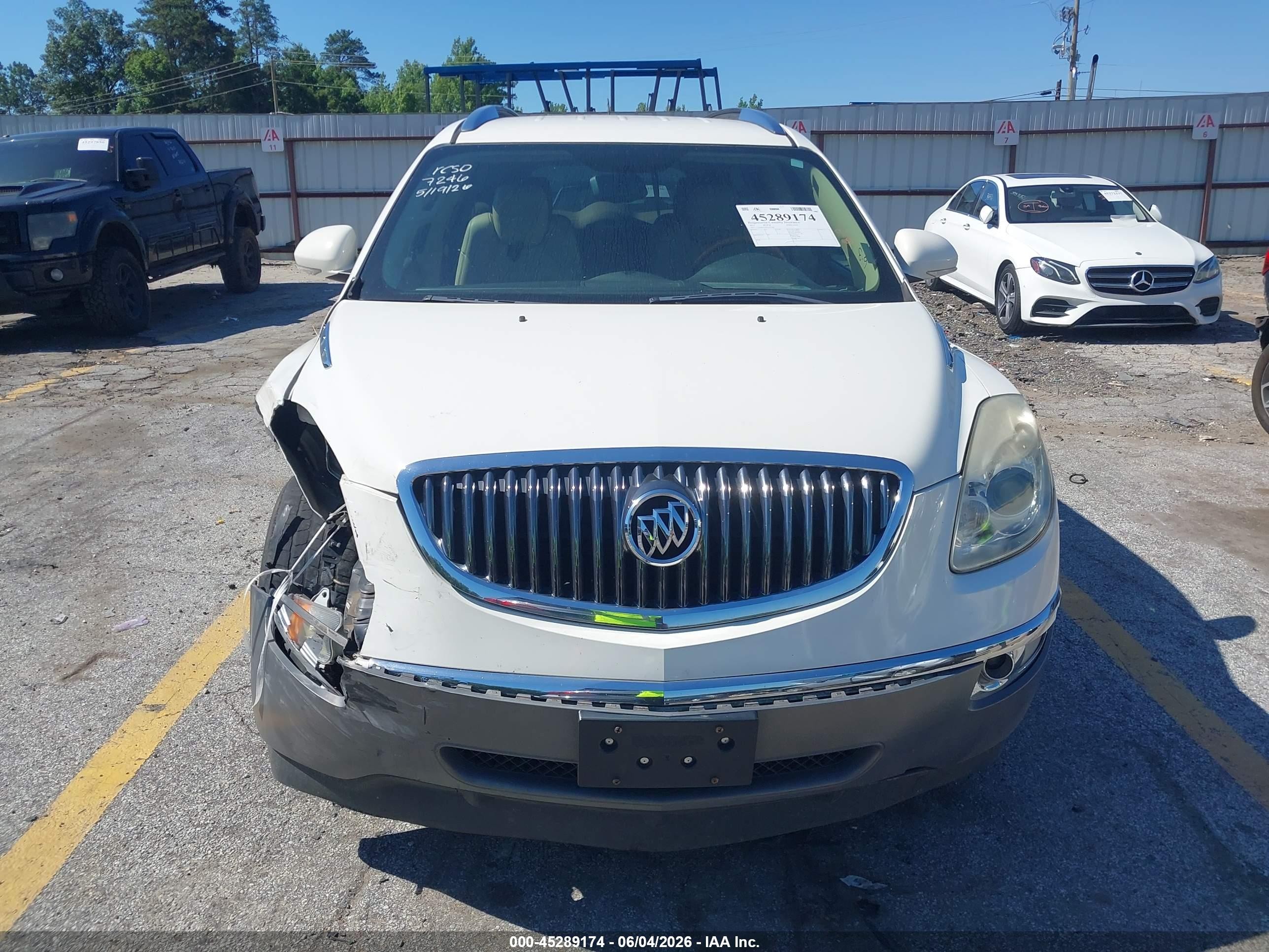 2012 Buick Enclave Leather Белый vin: 5GAKRCED9CJ227246