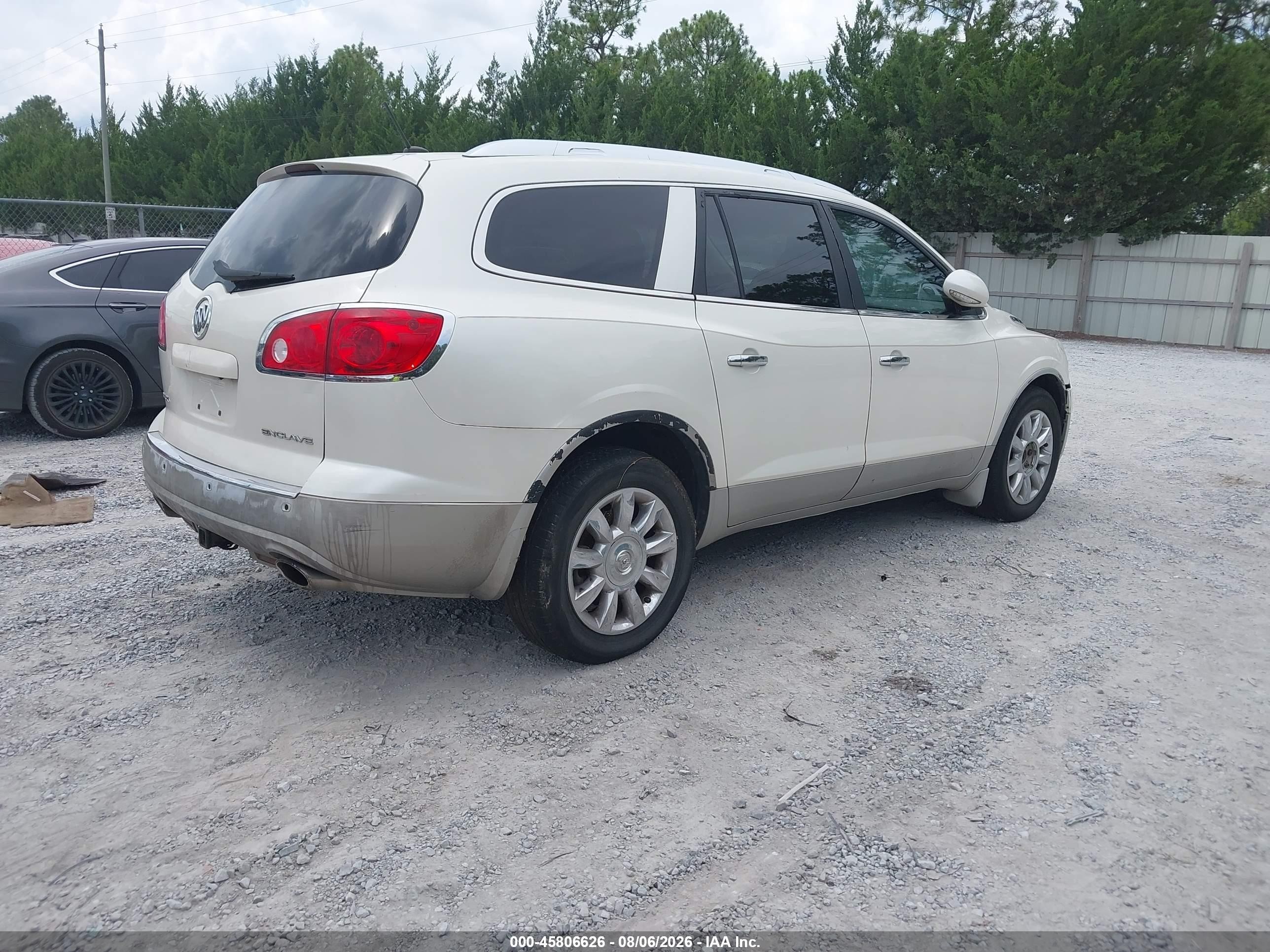 2012 Buick Enclave Leather White vin: 5GAKRCEDXCJ106791
