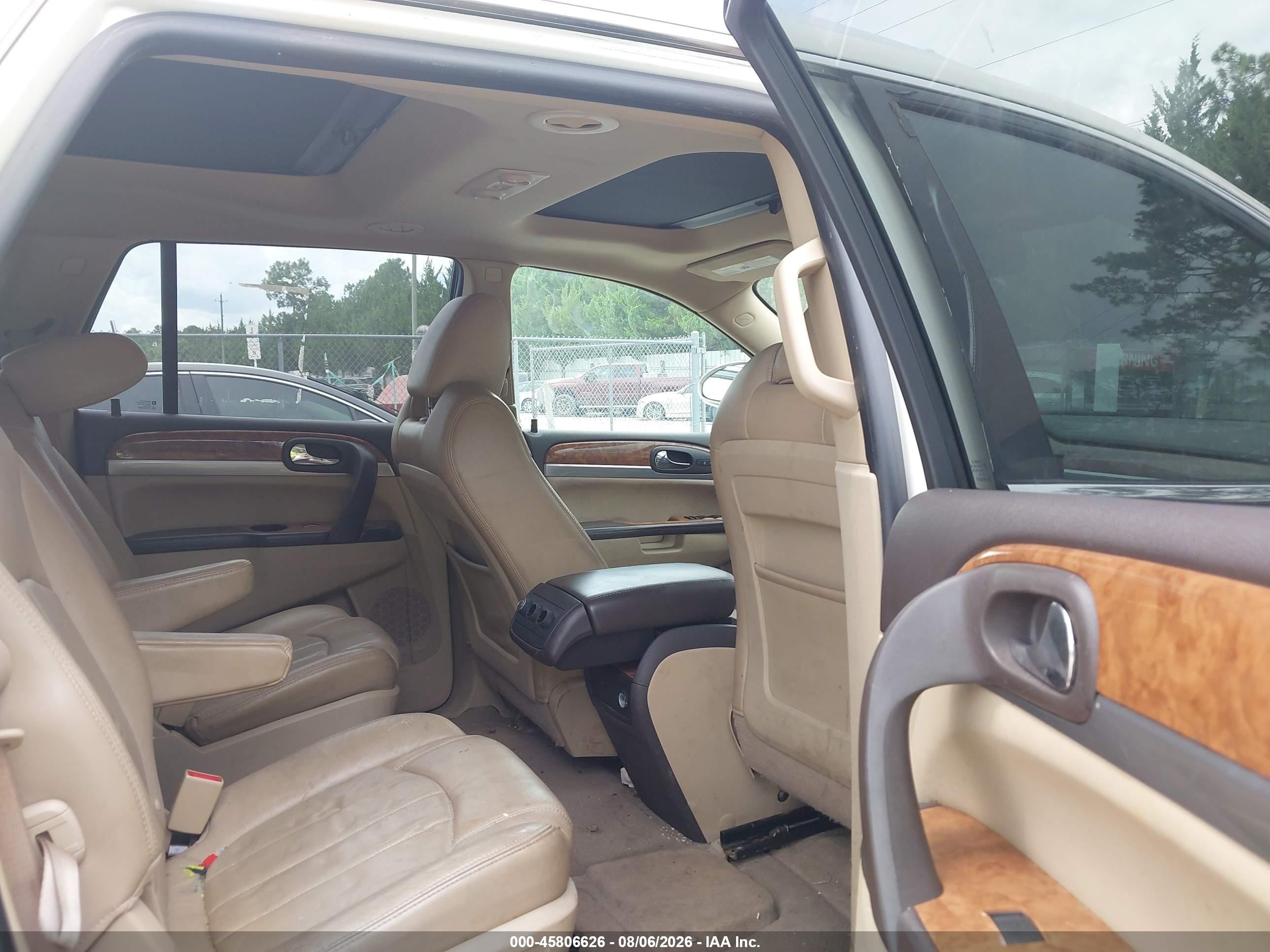 2012 Buick Enclave Leather White vin: 5GAKRCEDXCJ106791