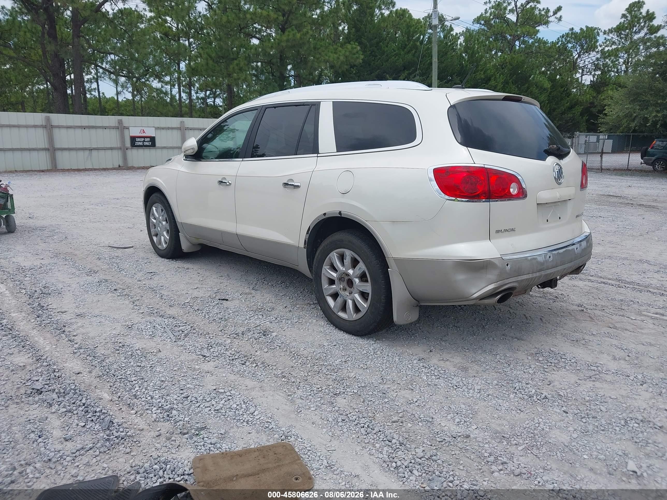 2012 Buick Enclave Leather White vin: 5GAKRCEDXCJ106791