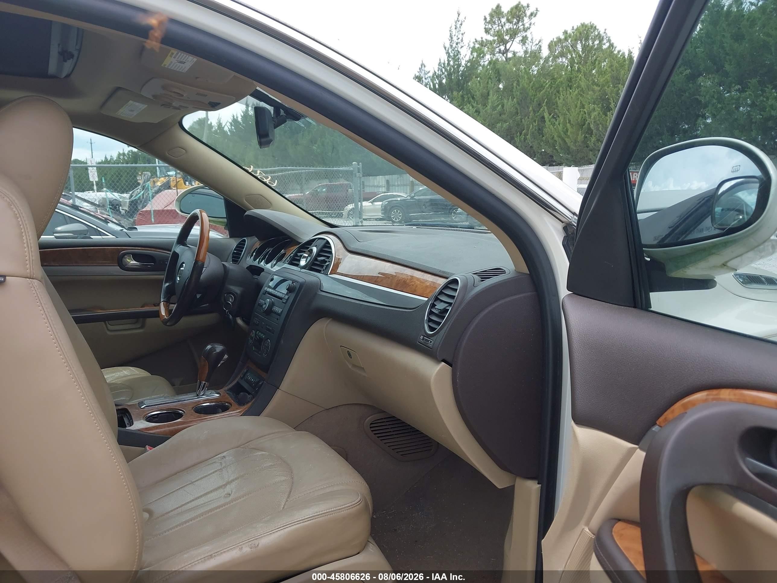 2012 Buick Enclave Leather White vin: 5GAKRCEDXCJ106791