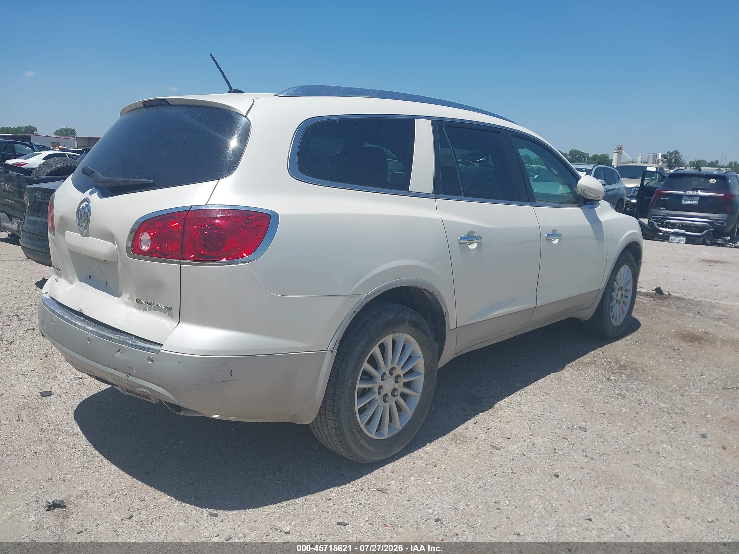 2012 Buick Enclave Leather White vin: 5GAKRCEDXCJ226929