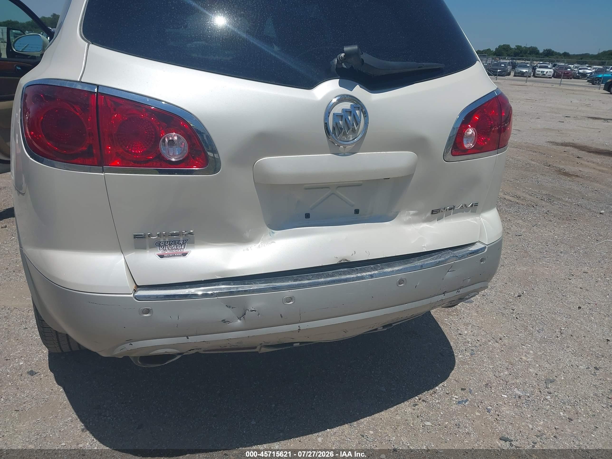 2012 Buick Enclave Leather White vin: 5GAKRCEDXCJ226929