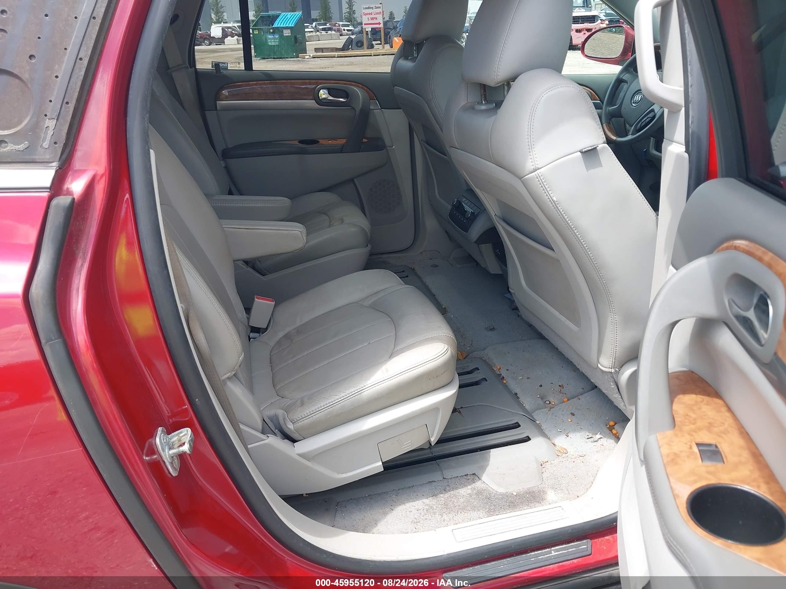 2012 Buick Enclave Leather Red vin: 5GAKRCEDXCJ296172