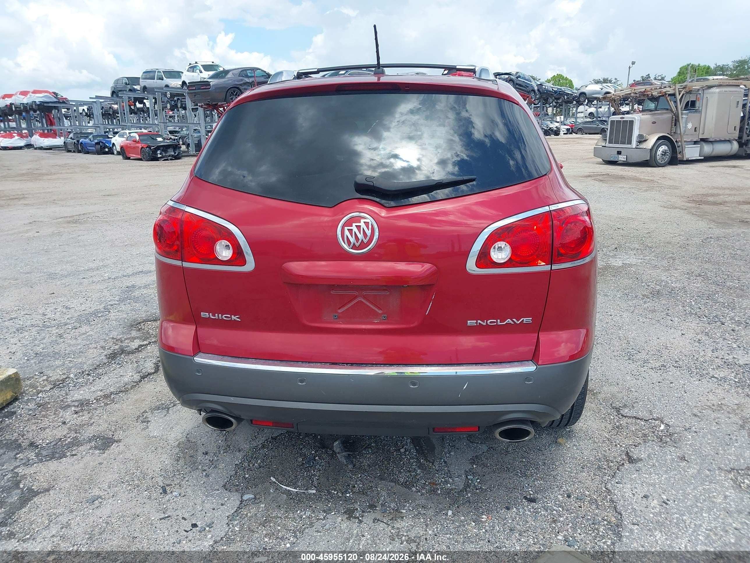 2012 Buick Enclave Leather Red vin: 5GAKRCEDXCJ296172