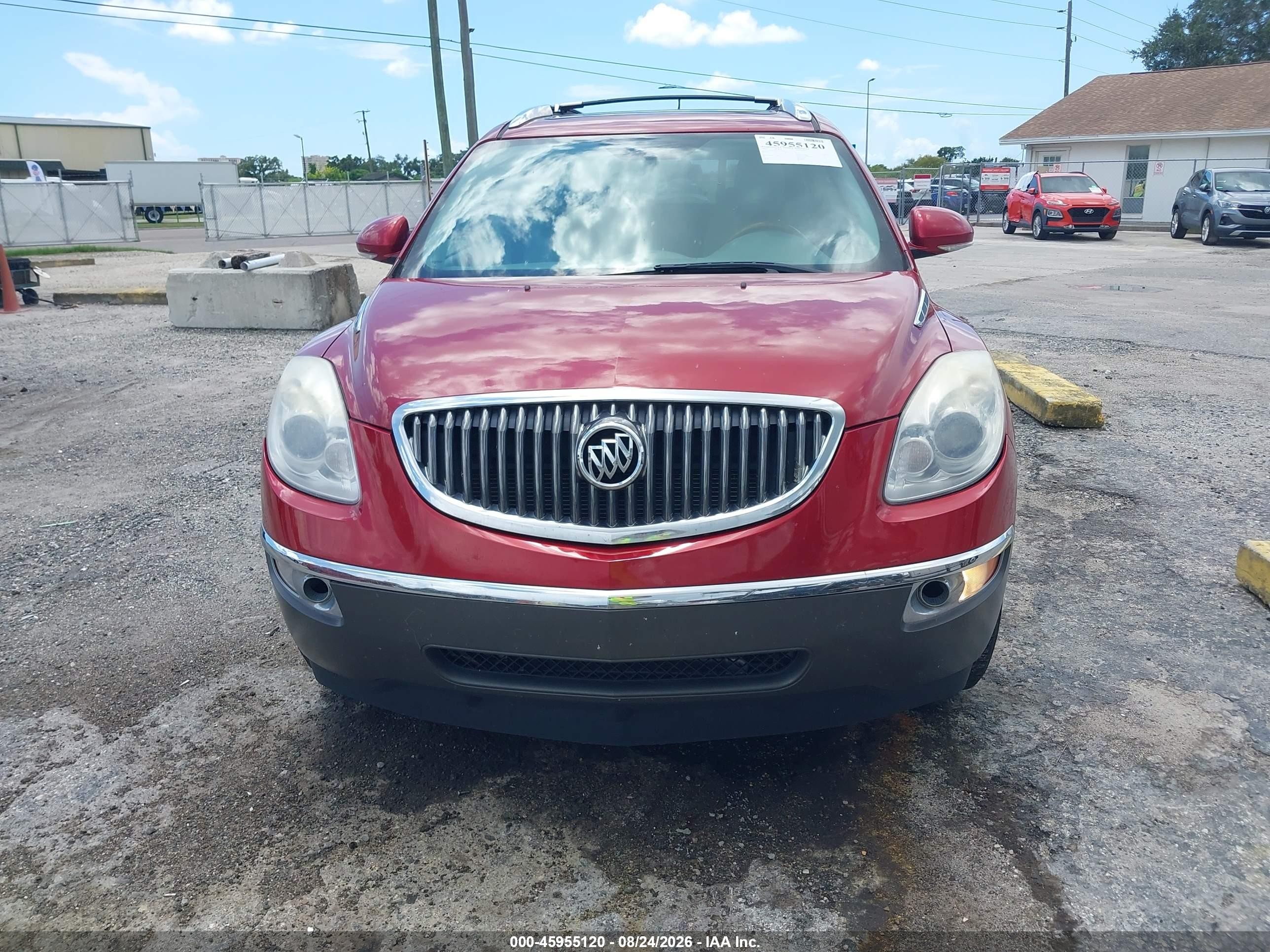 2012 Buick Enclave Leather Red vin: 5GAKRCEDXCJ296172