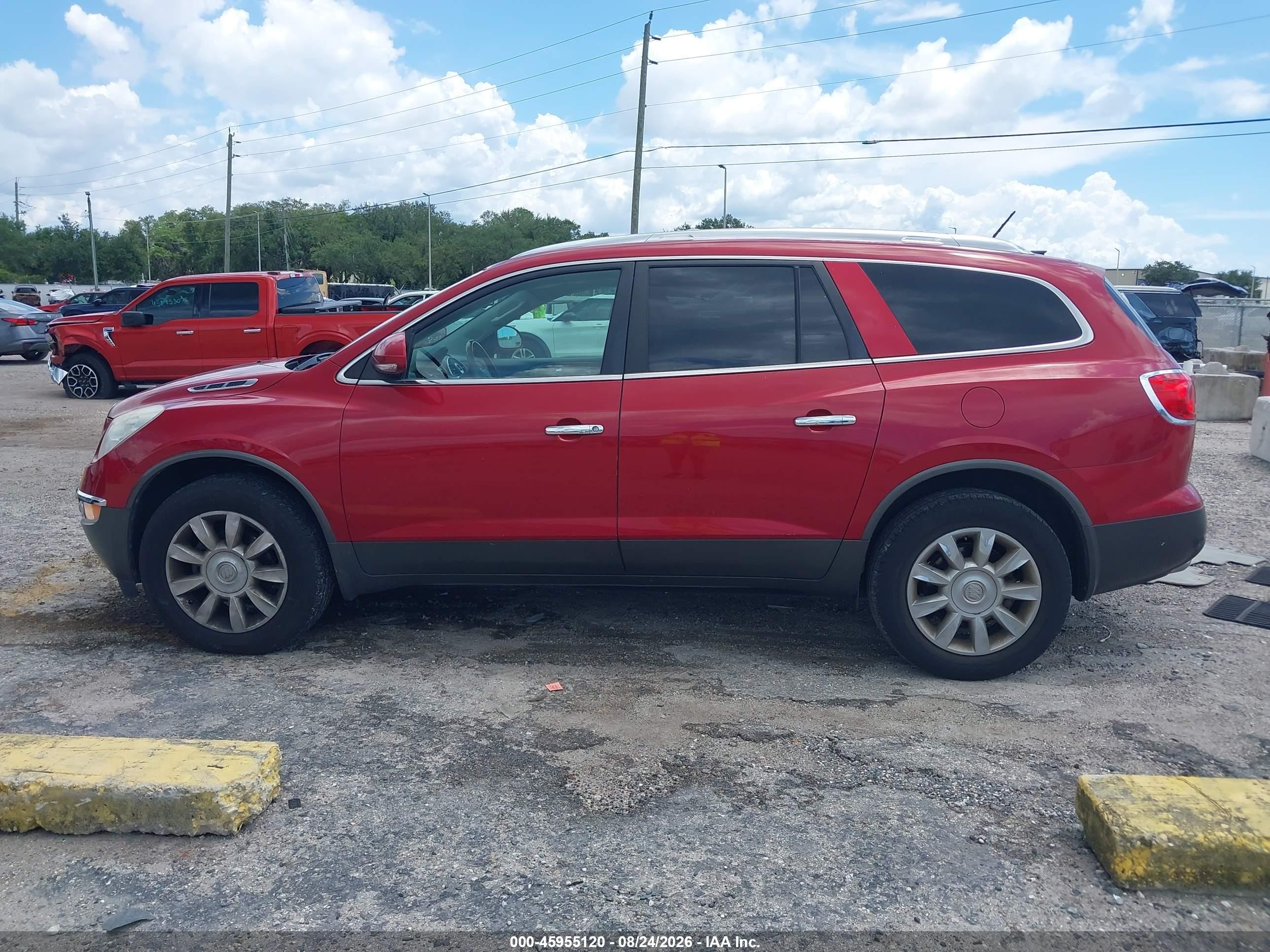 2012 Buick Enclave Leather Red vin: 5GAKRCEDXCJ296172