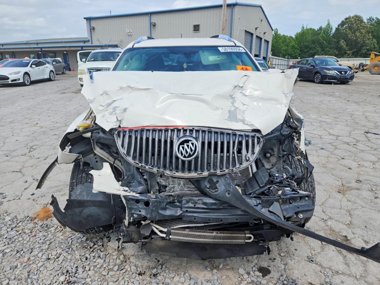 2012 Buick Enclave White vin: 5GAKRCEDXCJ384753