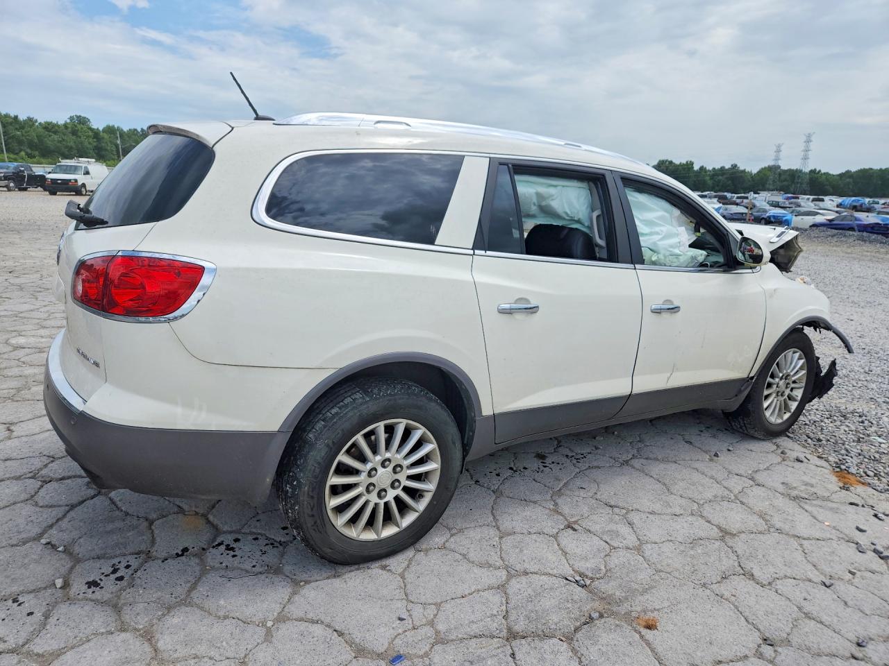 2012 Buick Enclave White vin: 5GAKRCEDXCJ384753