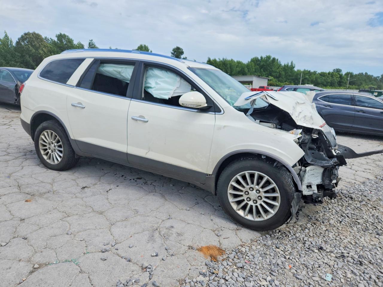 2012 Buick Enclave White vin: 5GAKRCEDXCJ384753